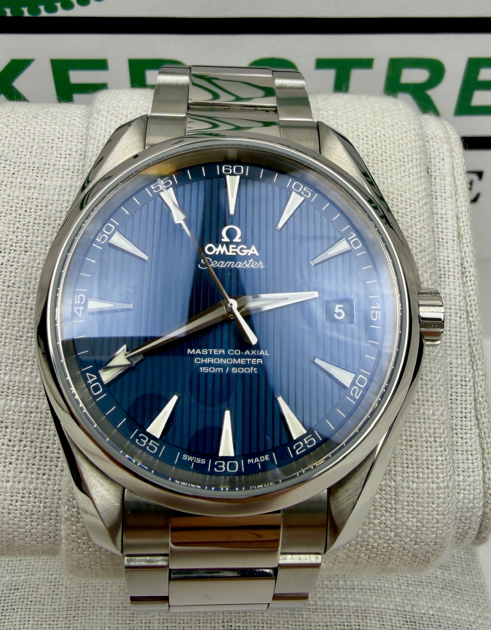 Case #227 — Omega Seamaster Aqua Terra “Spectre” Blue  Ref. 231.10.42.21.03.003