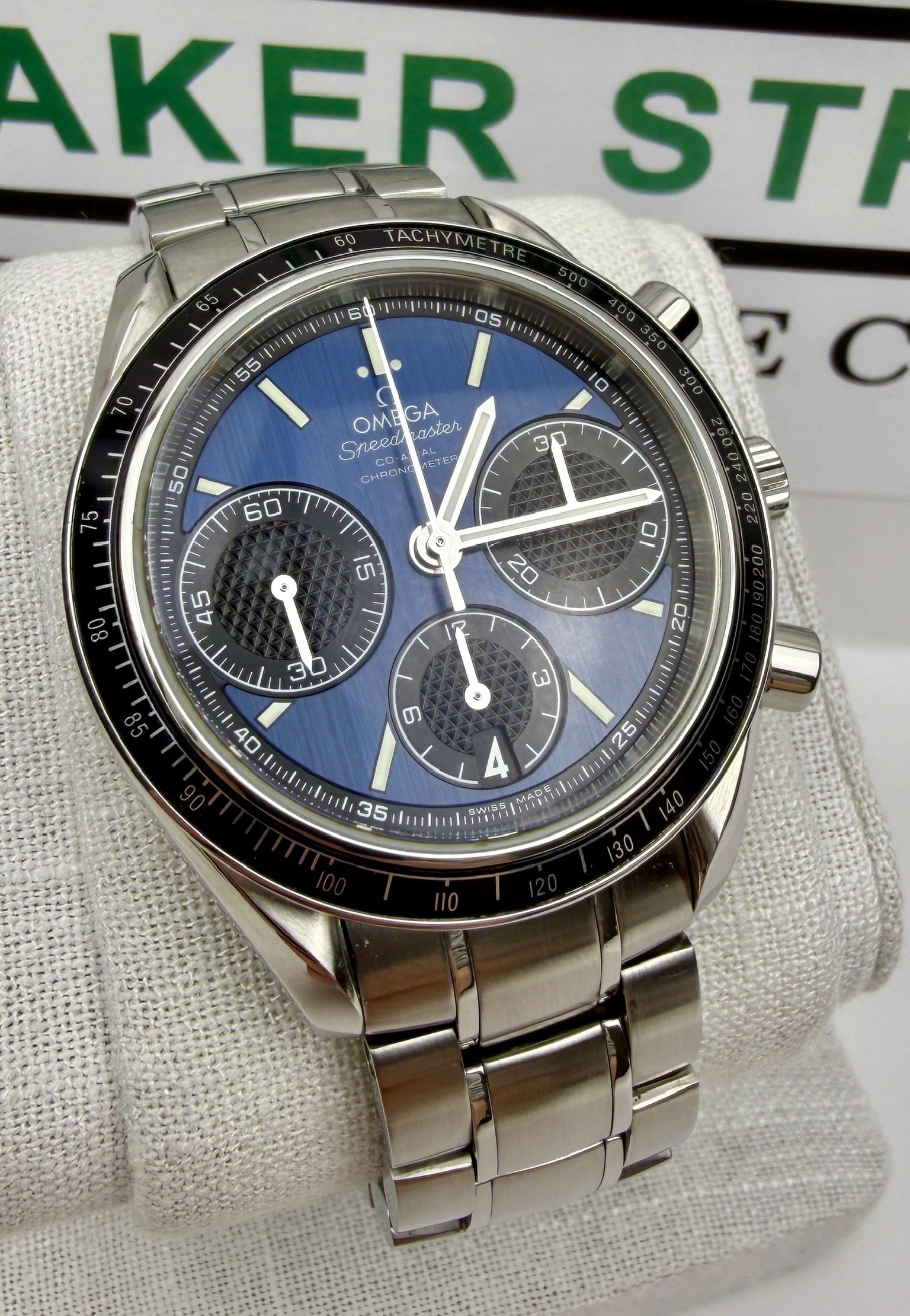 Case #274 — Omega Speedmaster Racing Blue Dial  Ref. 326.30.40.50.03.001