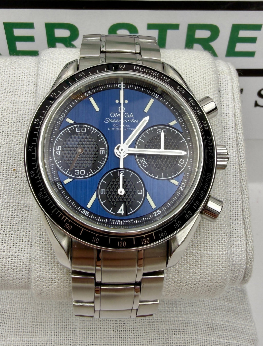 Case #229 — Omega Speedmaster Racing Blue  Ref. 326.30.40.50.03.001