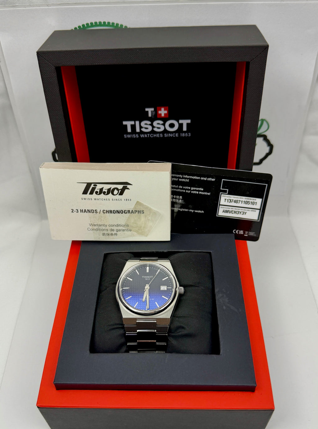 Case #315— Tissot PRX Powermatic 80 Blue Gradient Dial  Ref. T137.407.11.051.01