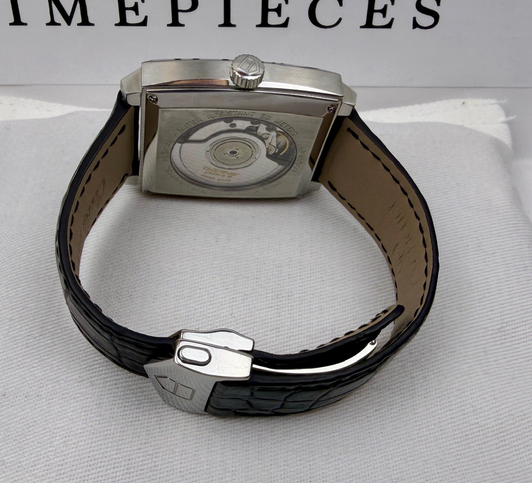 Case #278 — TAG Heuer Monaco Mother-of-Pearl Diamond Dial  Ref. WW2113.FC6215