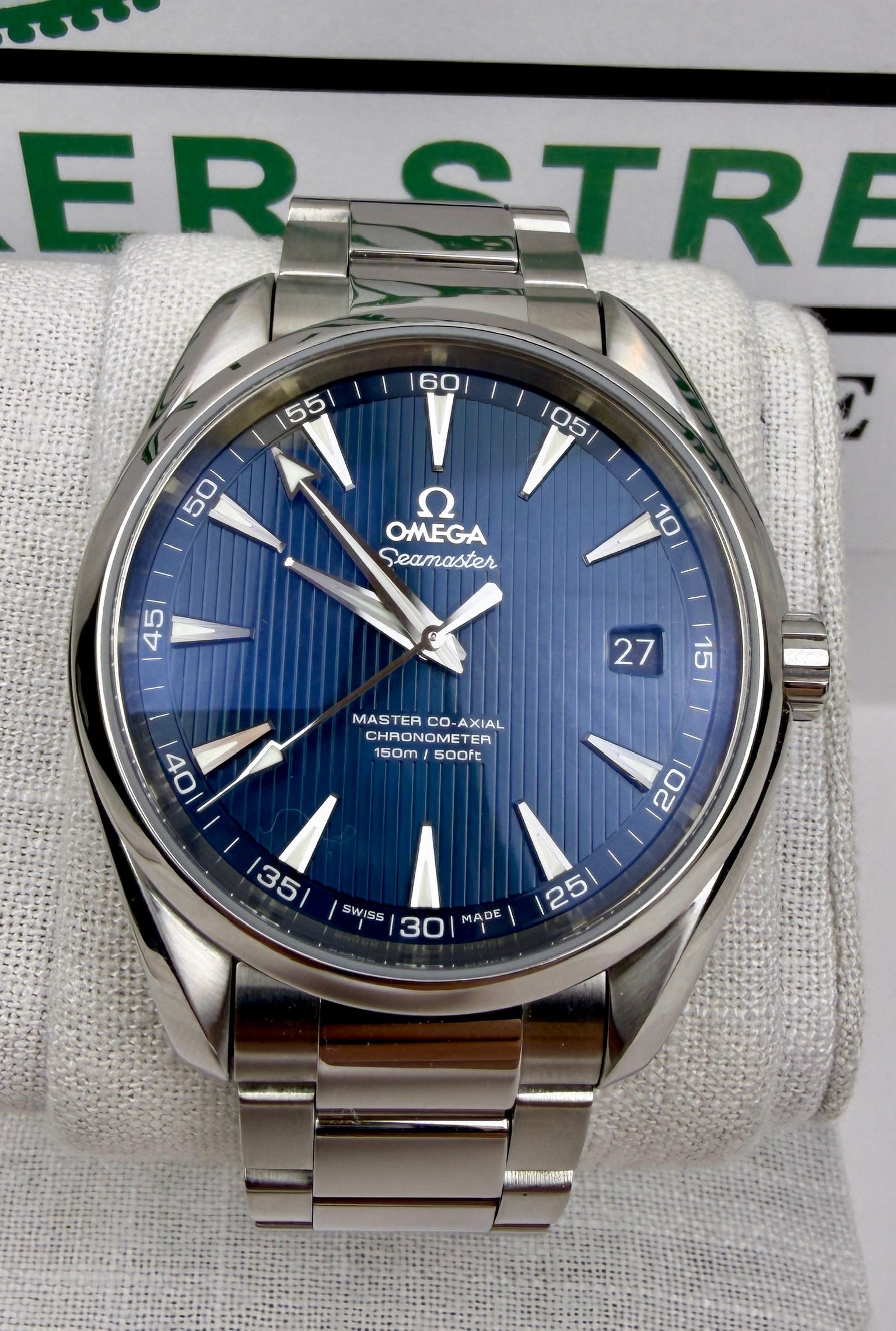 Case #280 — Omega Seamaster Aqua Terra 41.5mm “Spectre” Blue  Ref. 231.10.42.21.03.003