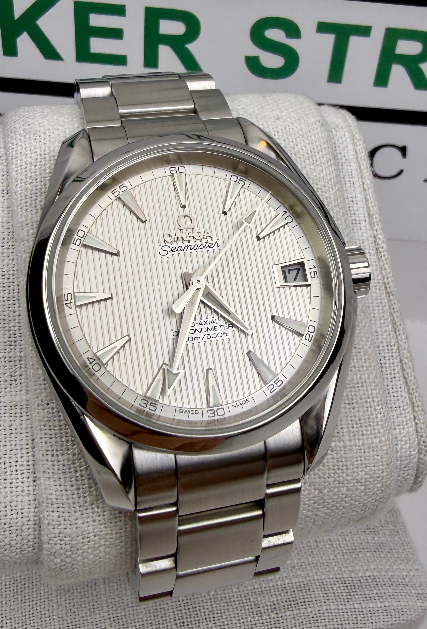 Case #287 — Omega Seamaster Aqua Terra 38.5mm White Dial  Ref. 231.10.39.21.02.001