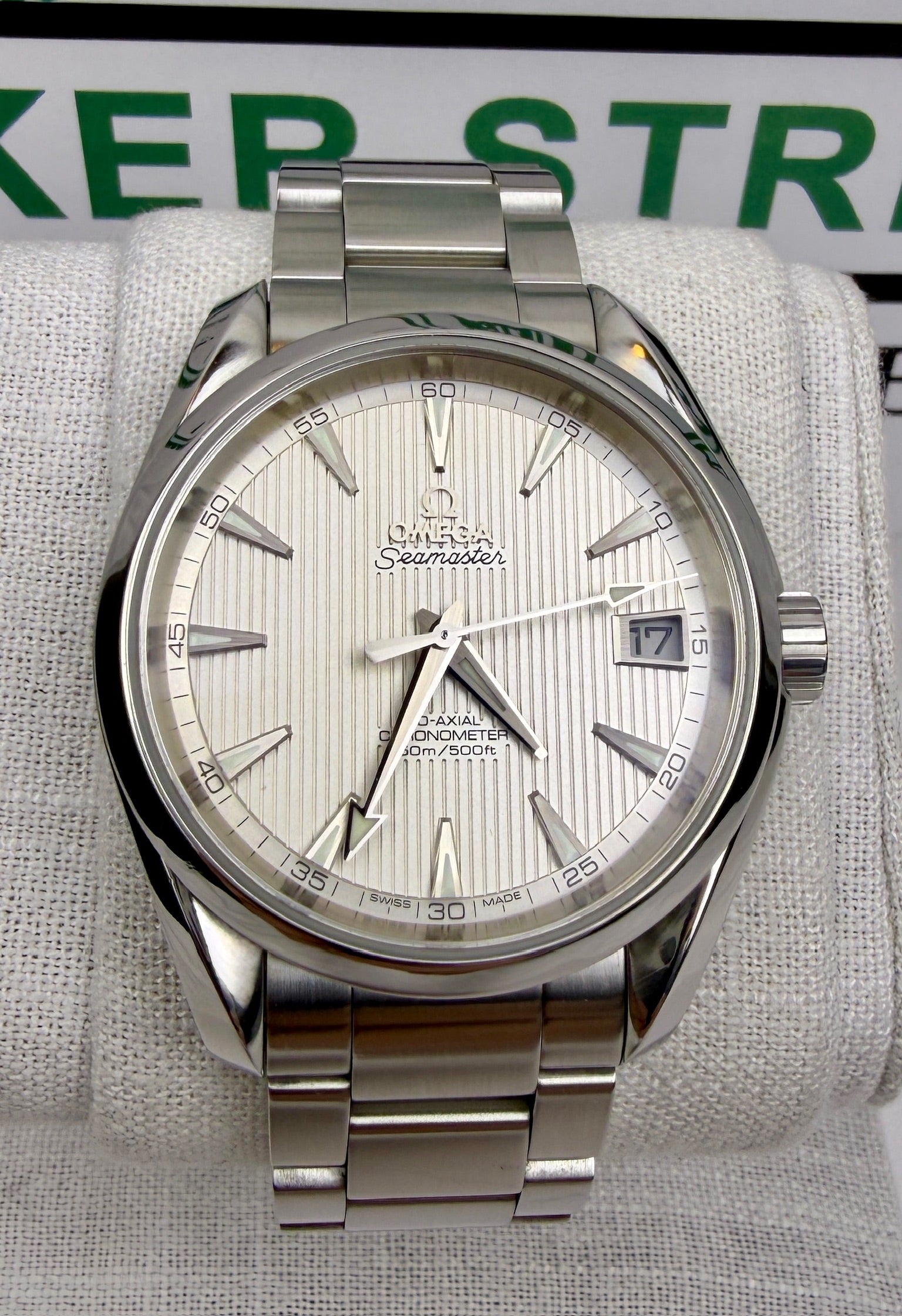 Case #287 — Omega Seamaster Aqua Terra 38.5mm White Dial  Ref. 231.10.39.21.02.001
