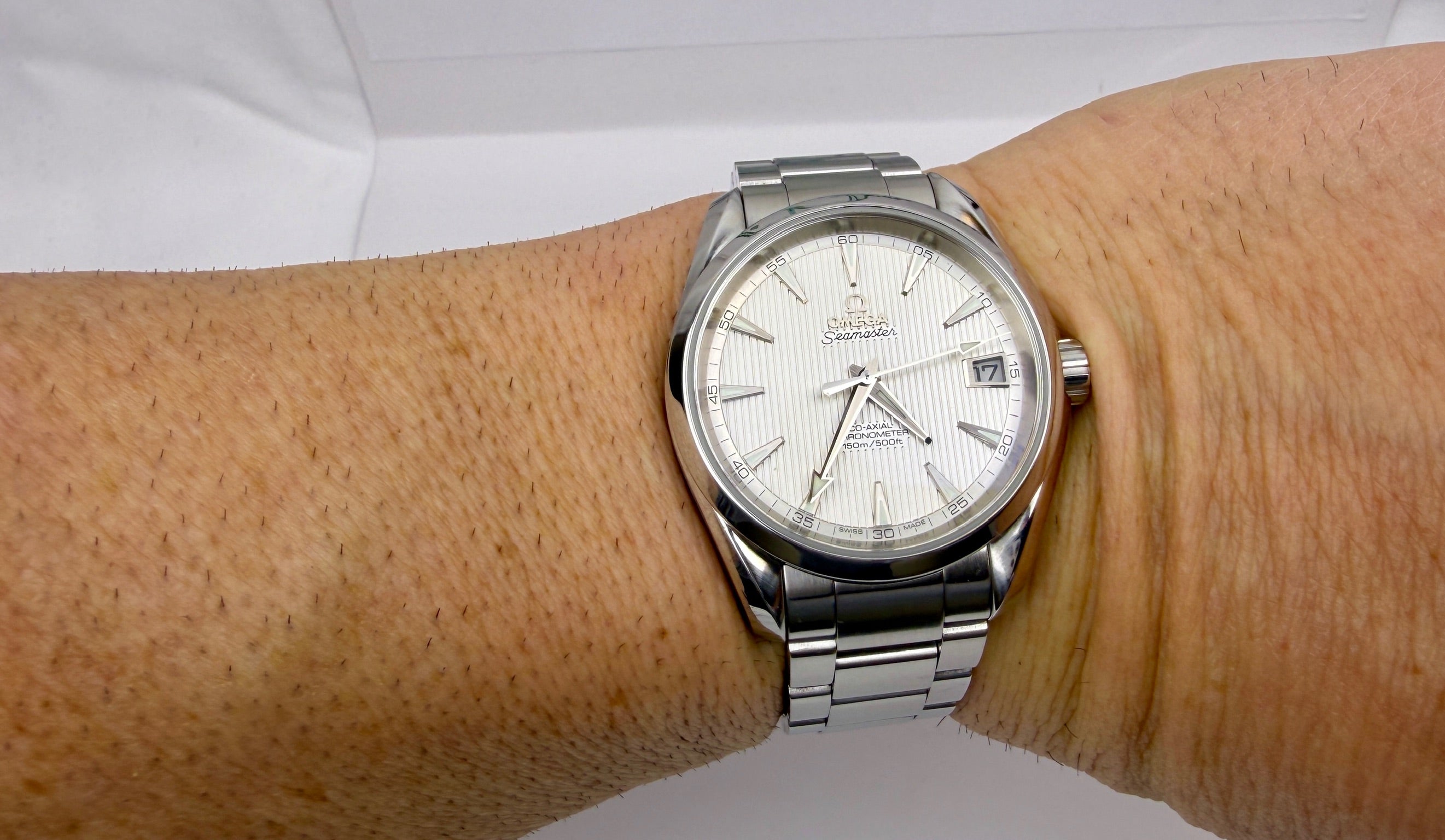 Case #287 — Omega Seamaster Aqua Terra 38.5mm White Dial  Ref. 231.10.39.21.02.001