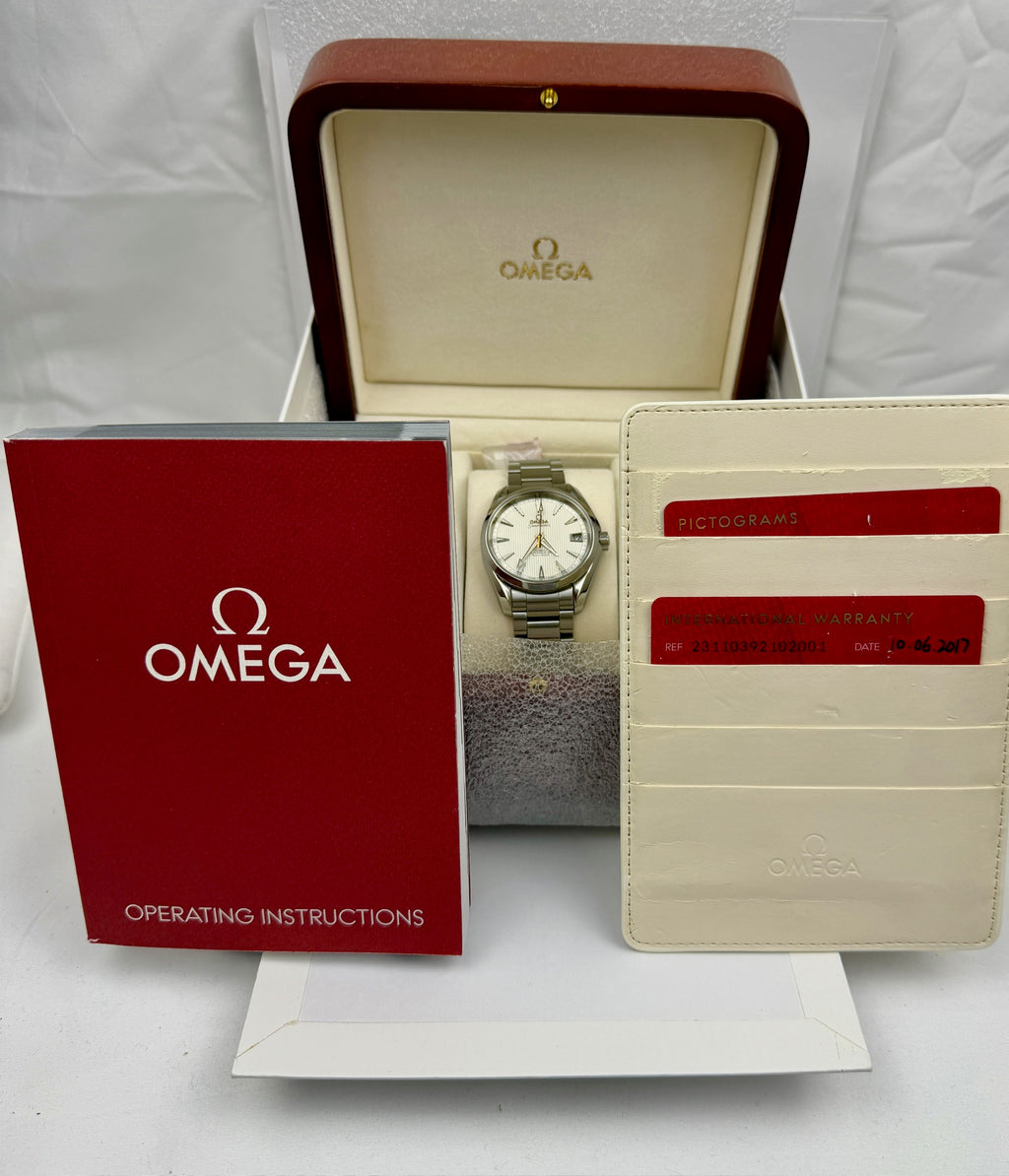 Case #287 — Omega Seamaster Aqua Terra 38.5mm White Dial  Ref. 231.10.39.21.02.001