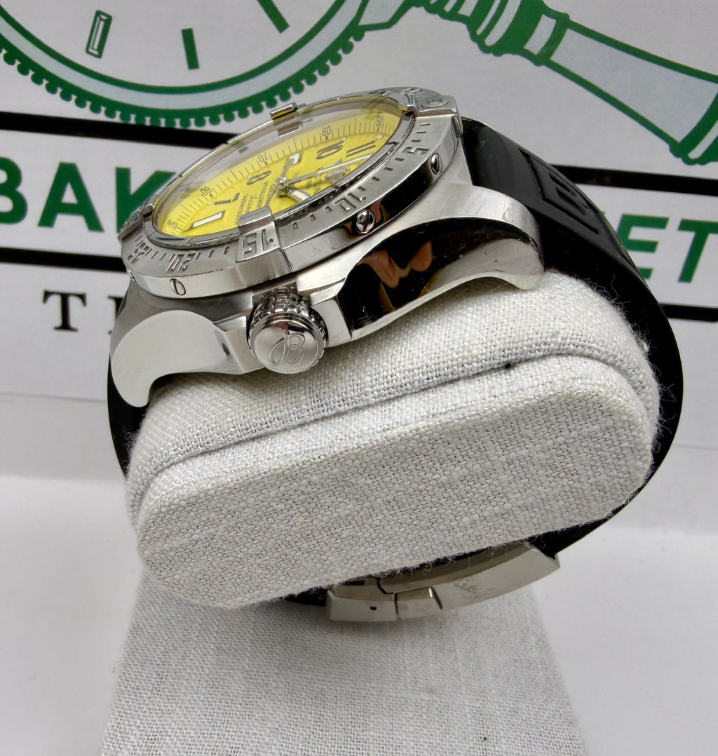 Case #291 — Breitling Avenger Seawolf 45mm Yellow Dial  Ref. A17331