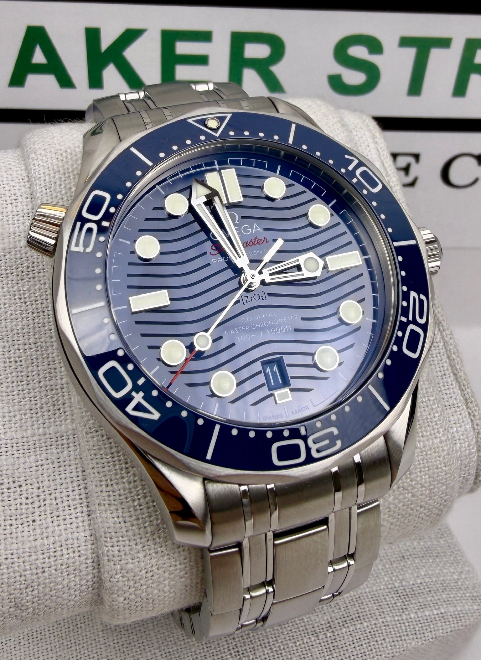 Case #298 — Omega Seamaster Diver 300M Blue  Ref. 210.30.42.20.03.001