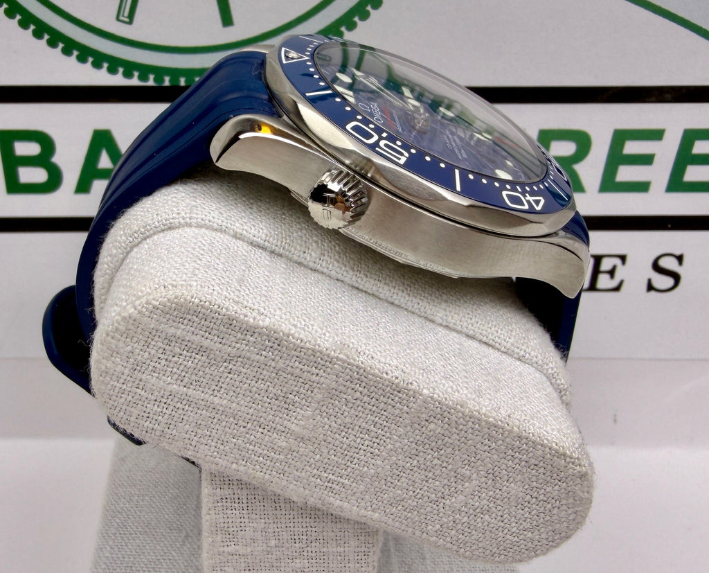 Case #299 — Omega Seamaster Diver 300M Blue on Rubber  Ref. 210.32.42.20.03.001