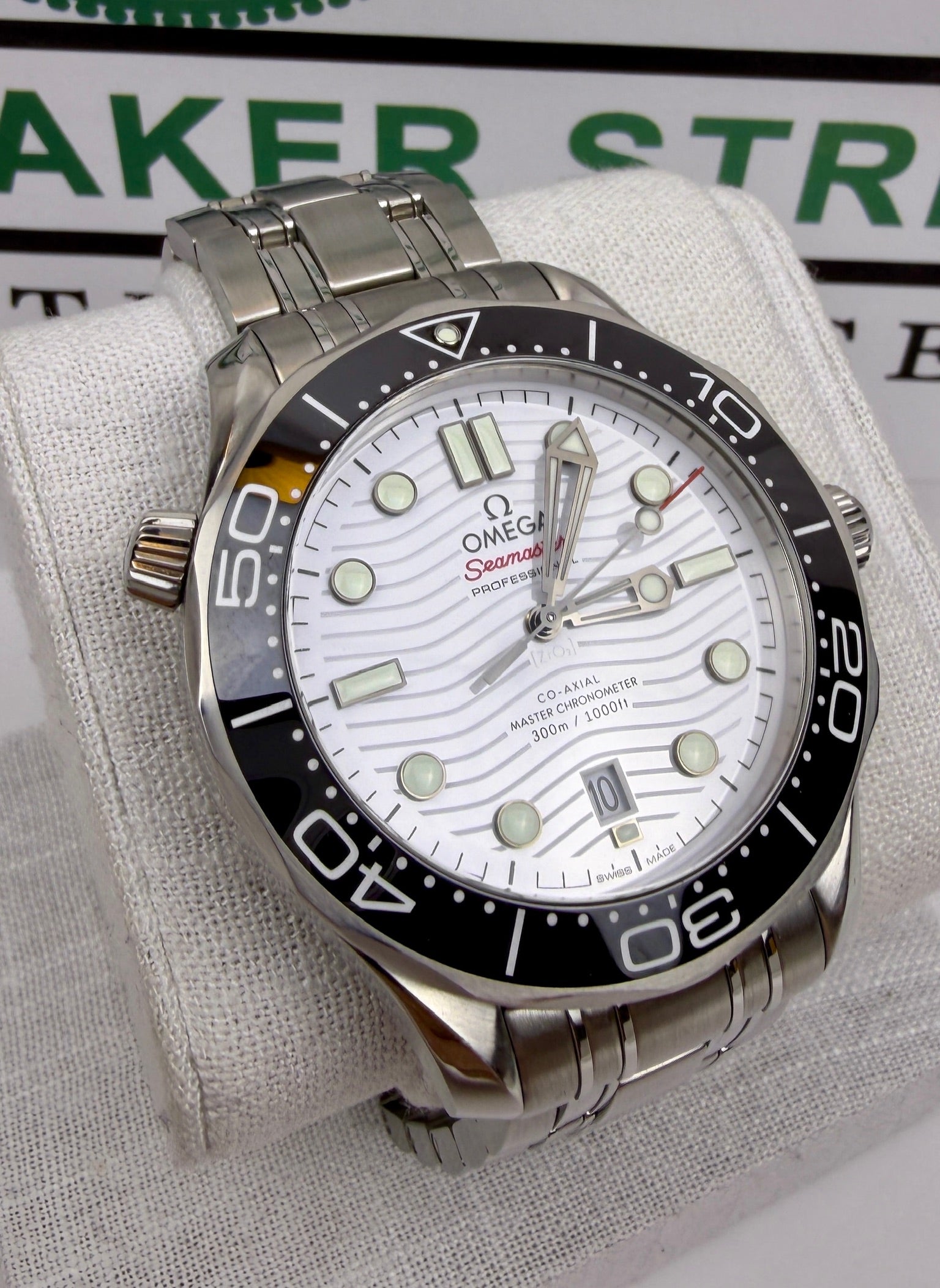 Case #301 — Omega Seamaster Diver 300M White Dial  Ref. 210.30.42.20.04.001