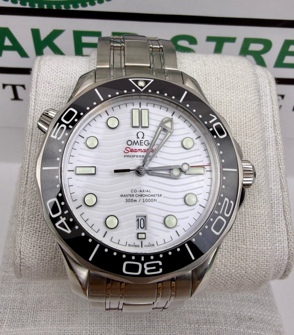 Case #301 — Omega Seamaster Diver 300M White Dial  Ref. 210.30.42.20.04.001