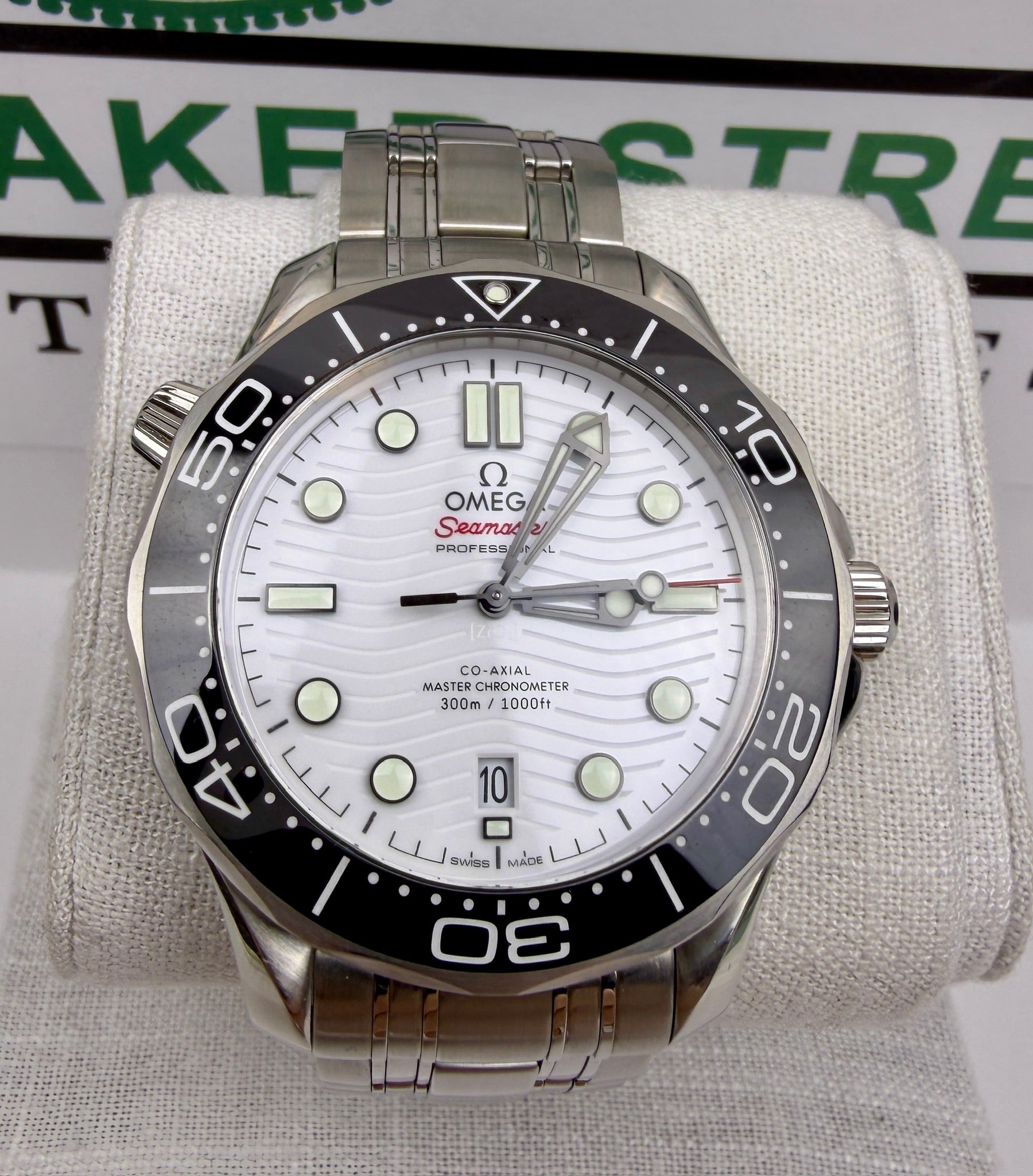Case #301 — Omega Seamaster Diver 300M White Dial  Ref. 210.30.42.20.04.001
