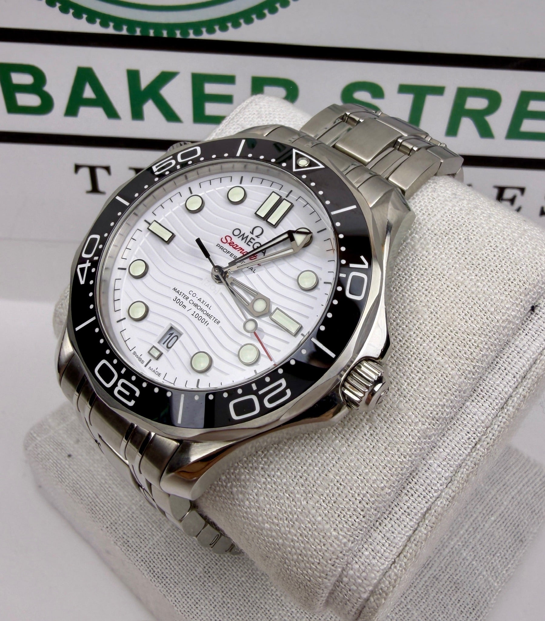 Case #301 — Omega Seamaster Diver 300M White Dial  Ref. 210.30.42.20.04.001