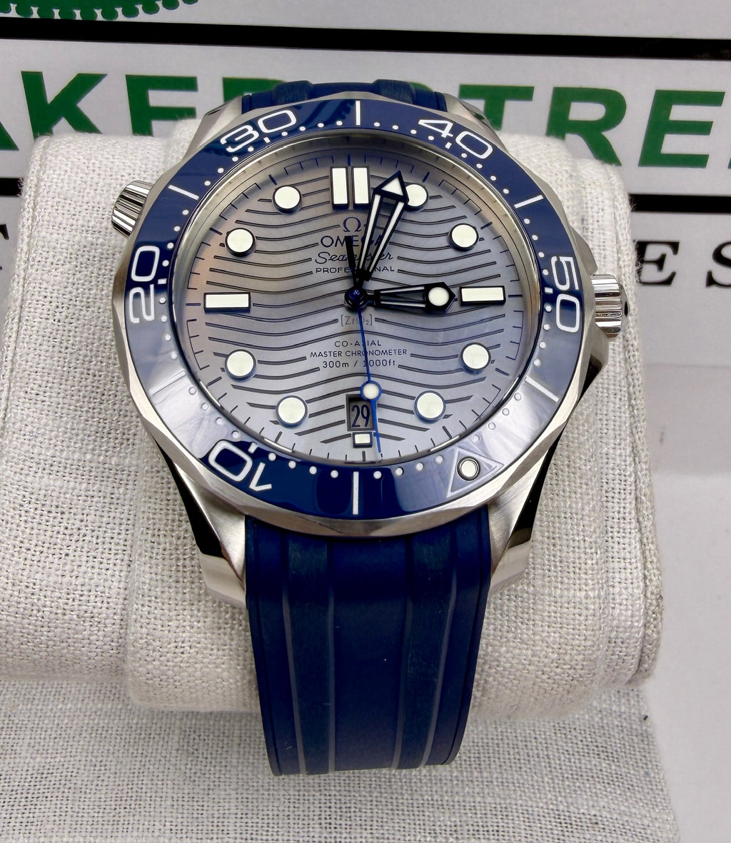 Case #303 — Omega Seamaster Diver 300M Grey Dial on Rubber  Ref. 210.32.42.20.06.001