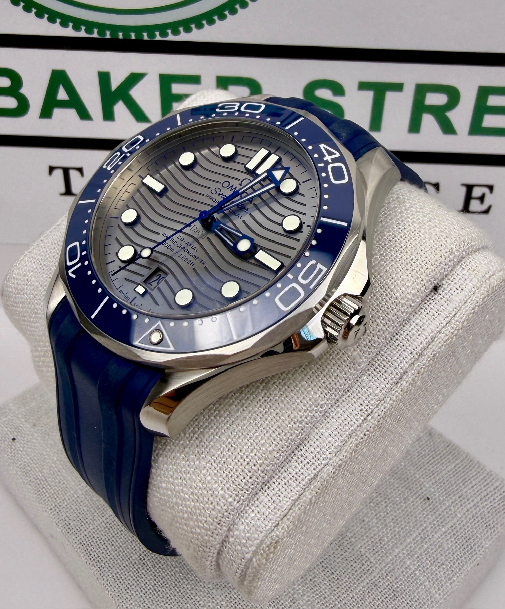 Case #303 — Omega Seamaster Diver 300M Grey Dial on Rubber  Ref. 210.32.42.20.06.001