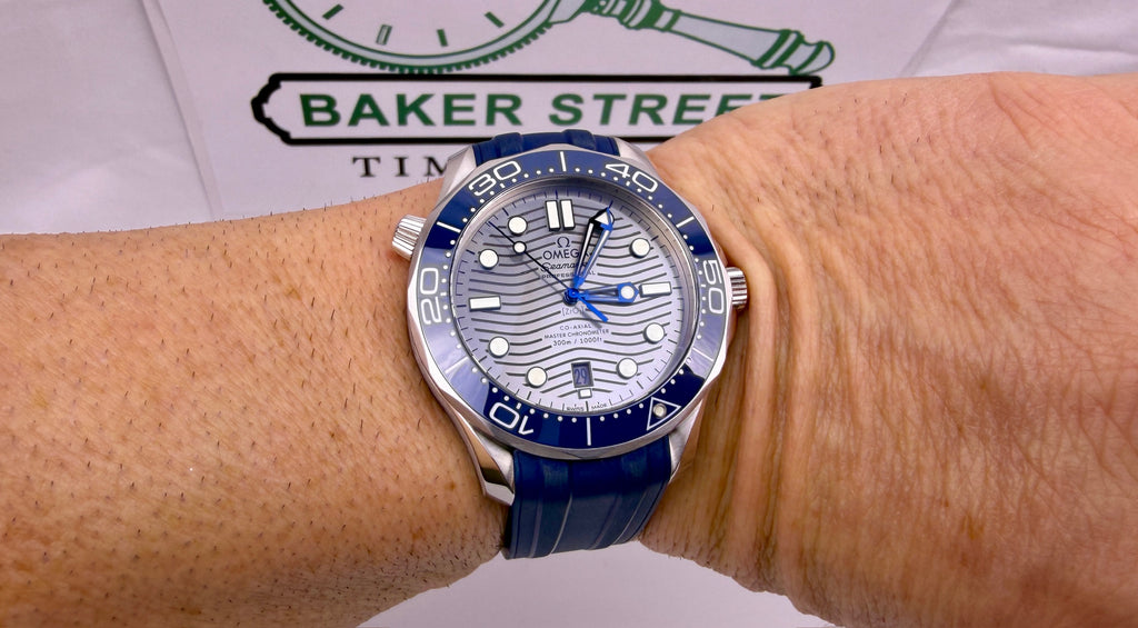 Case #303 — Omega Seamaster Diver 300M Grey Dial on Rubber  Ref. 210.32.42.20.06.001
