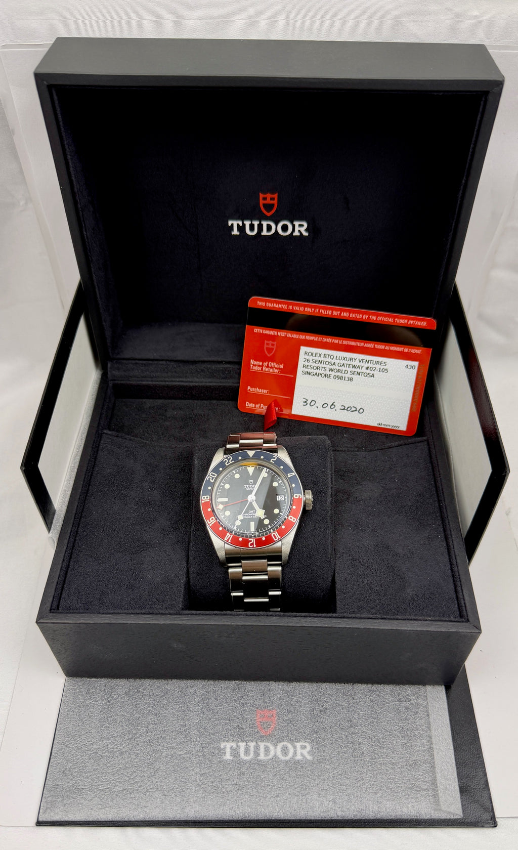 Case #308 — Tudor Black Bay GMT “Pepsi”  Ref. 79830RB