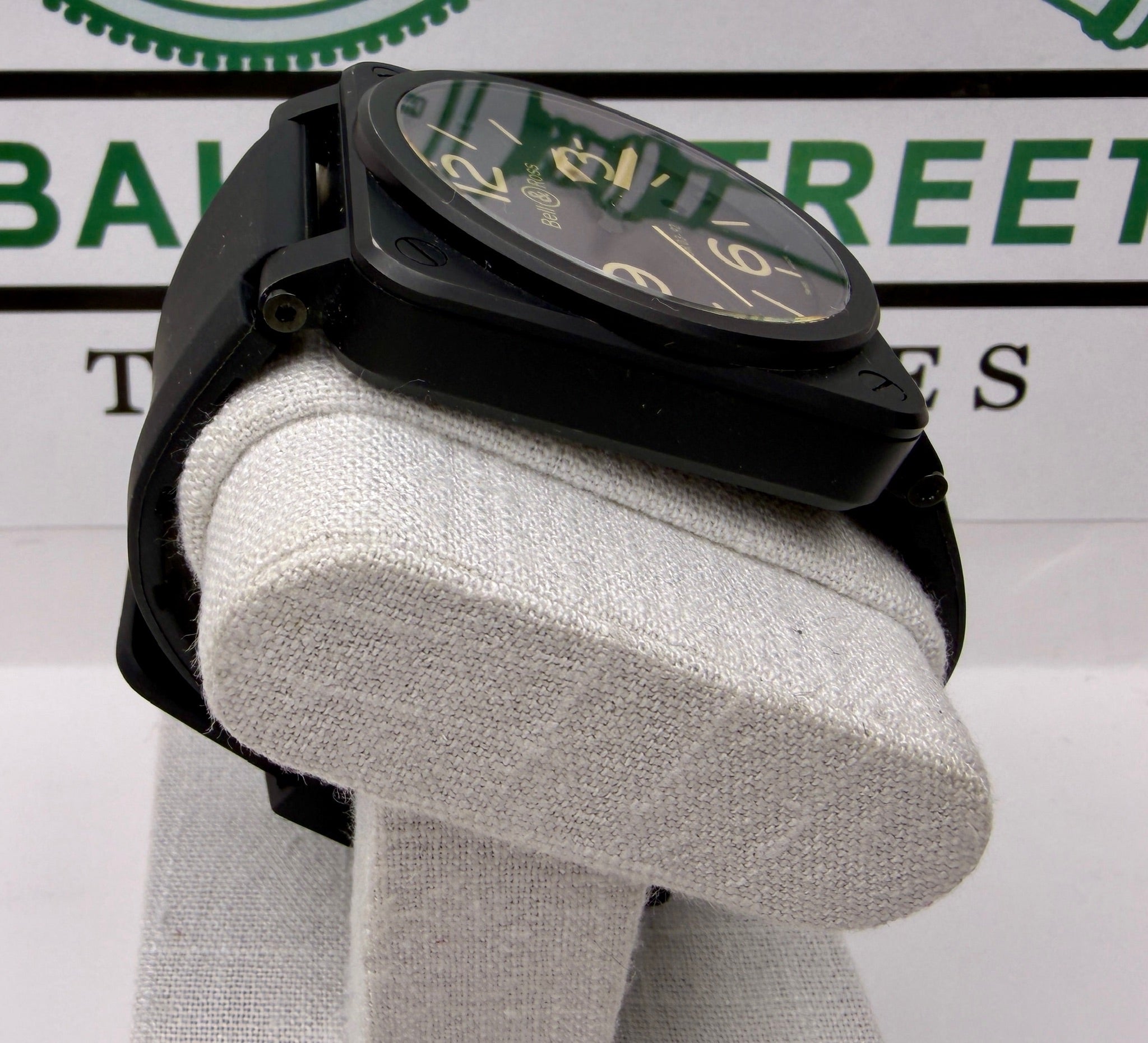Case #336 — Bell & Ross BR 03-92 Black PVD “Tan Numerals”  Ref. BR03-92-S-00620