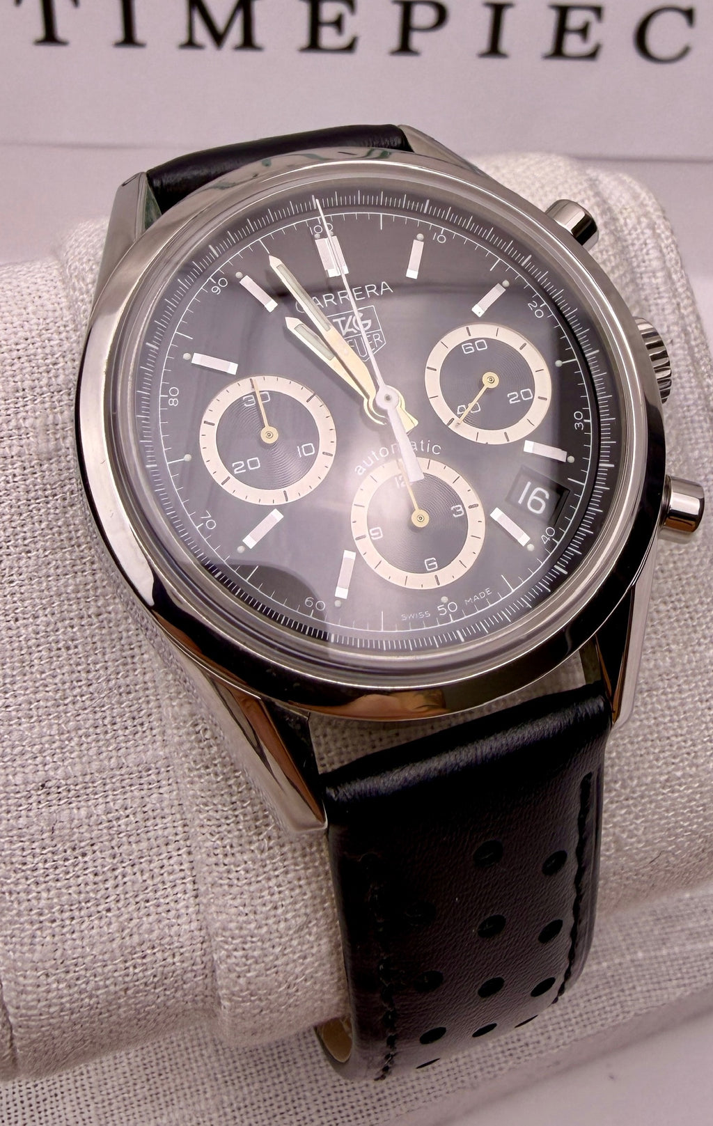 Case #333 — TAG Heuer Carrera Chronograph Black Ref. CV2113