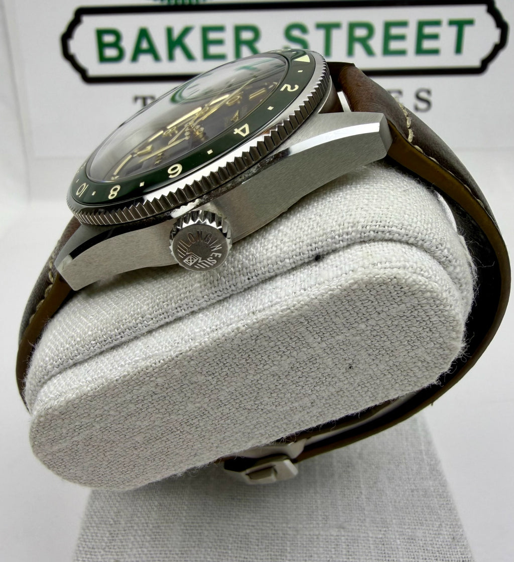 Case #314 — Longines Spirit Zulu Time GMT Green  Ref. L3.802.4.63.2