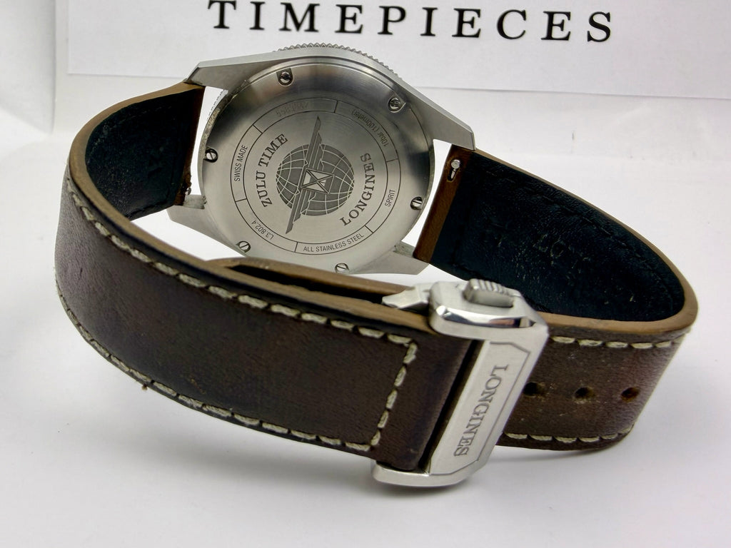 Case #314 — Longines Spirit Zulu Time GMT Green  Ref. L3.802.4.63.2