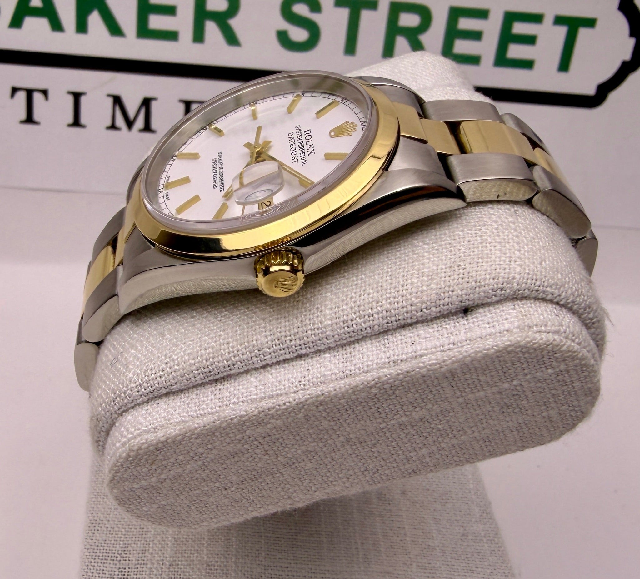 Case #365 — Rolex Oyster Perpetual Date Gold/Steel White Dial Ref. 15203