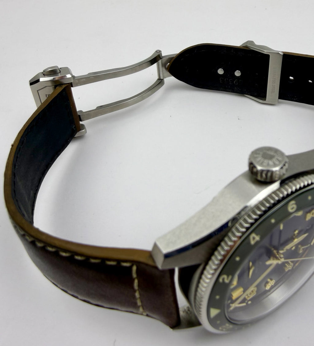 Case #314 — Longines Spirit Zulu Time GMT Green  Ref. L3.802.4.63.2