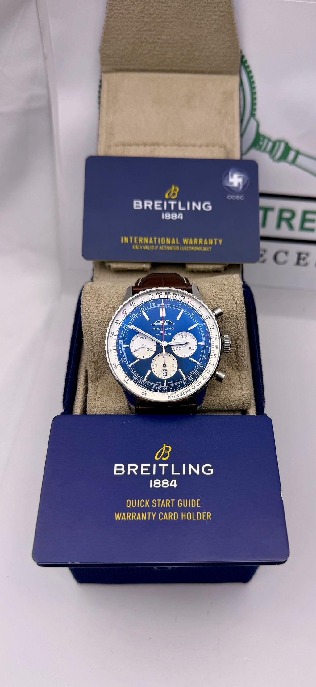 Case #366 — Breitling Navitimer B01 Chronograph 46 Blue Ref. AB0137