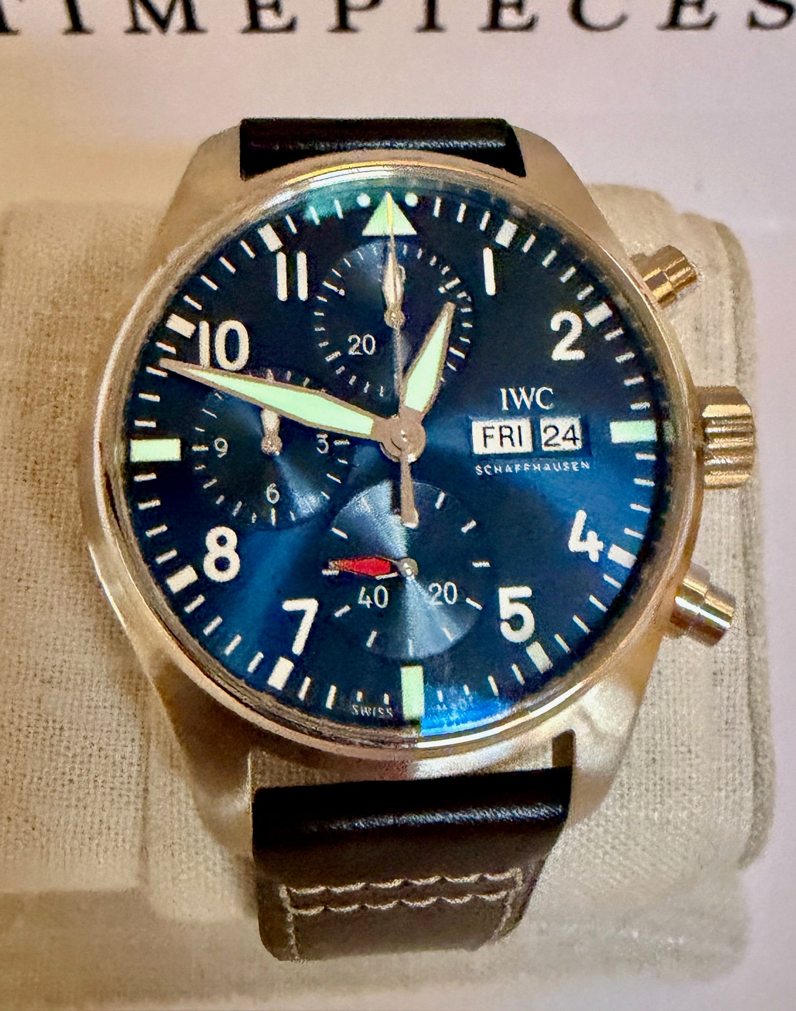 Case #371 — IWC Pilot’s Watch Chronograph 41 Blue Ref. IW388101