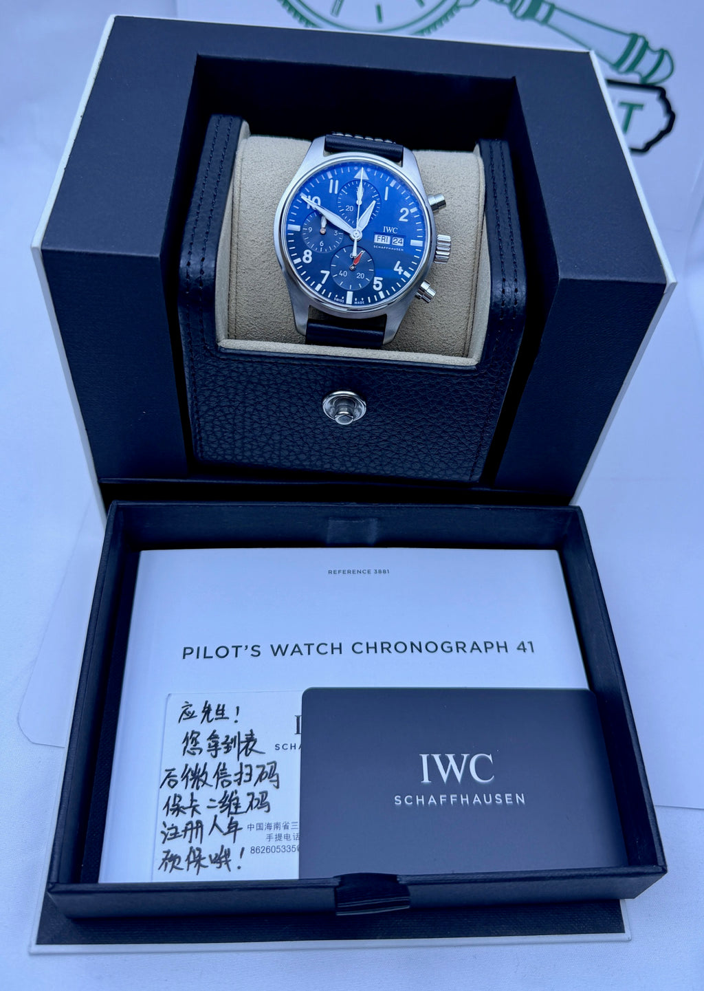Case #371 — IWC Pilot’s Watch Chronograph 41 Blue Ref. IW388101
