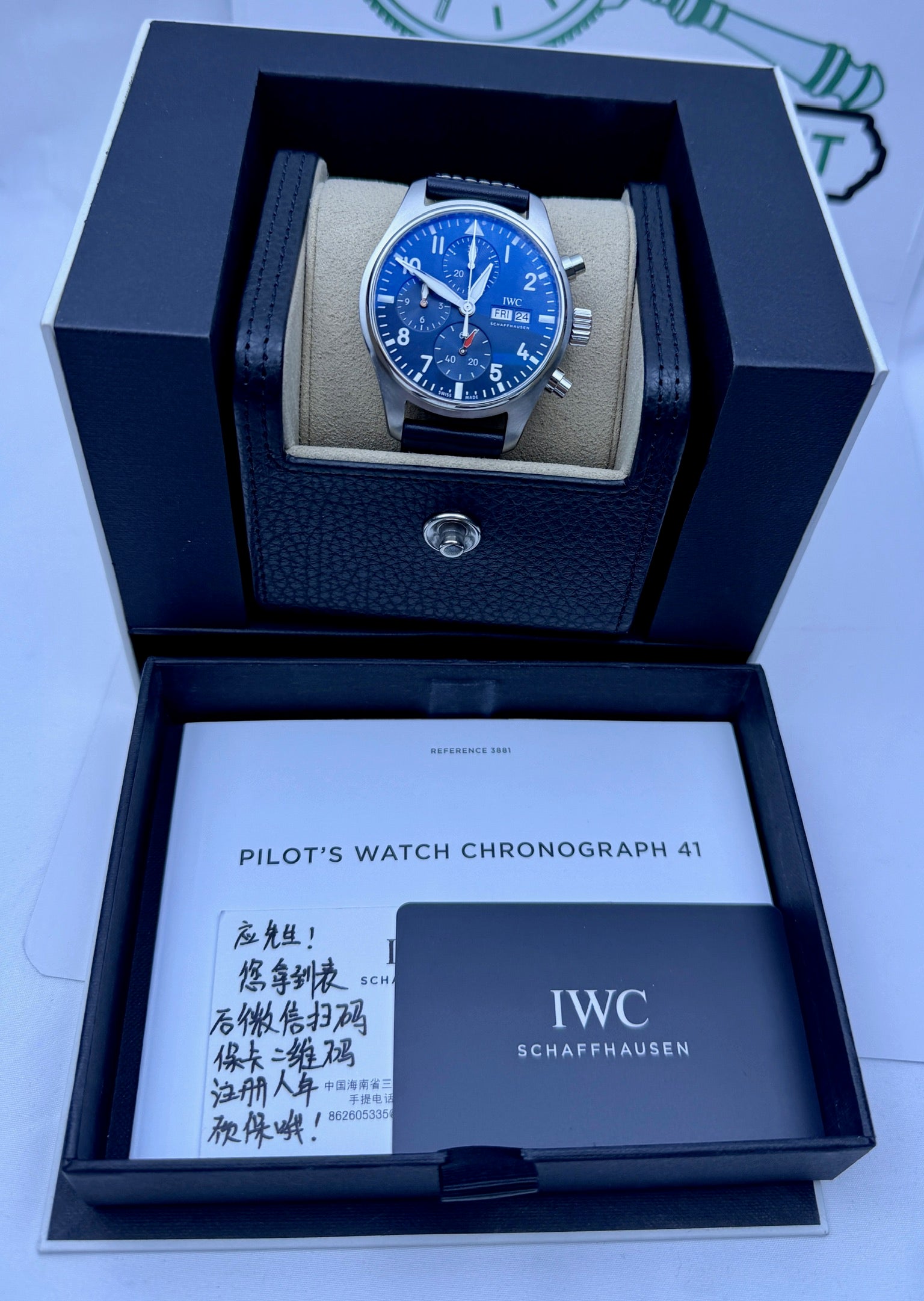 Case #371 — IWC Pilot’s Watch Chronograph 41 Blue Ref. IW388101
