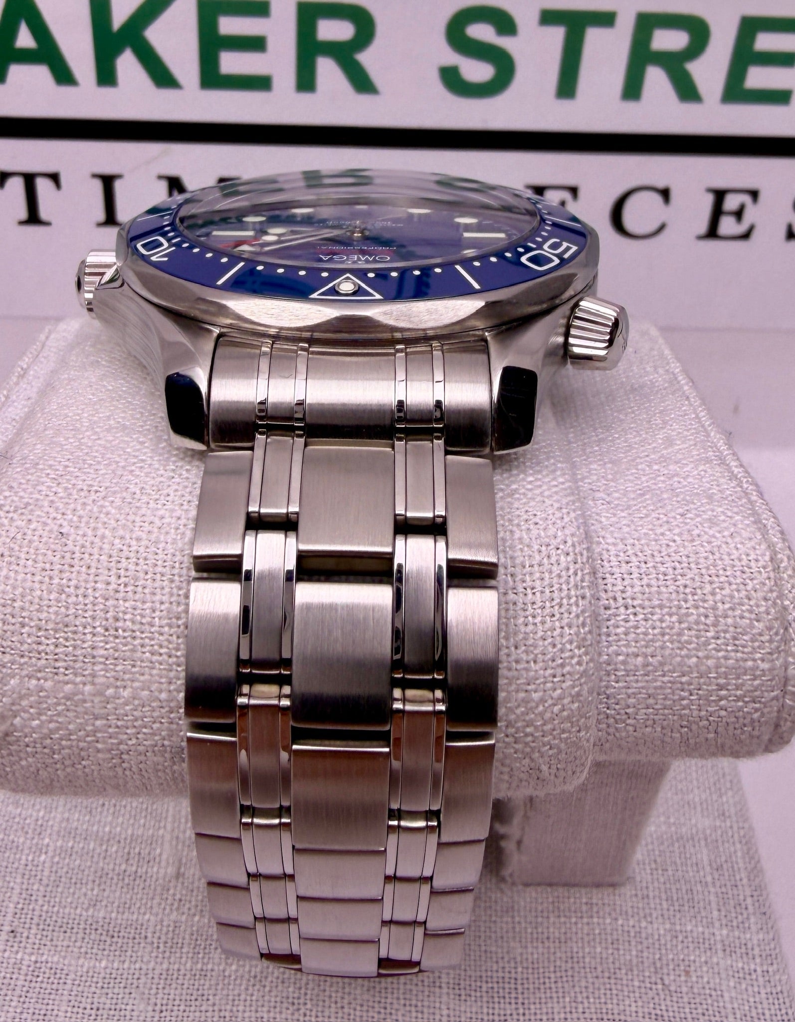 Case #374 — Omega Seamaster Diver 300M Blue on Steel Ref. 210.30.42.20.03.001