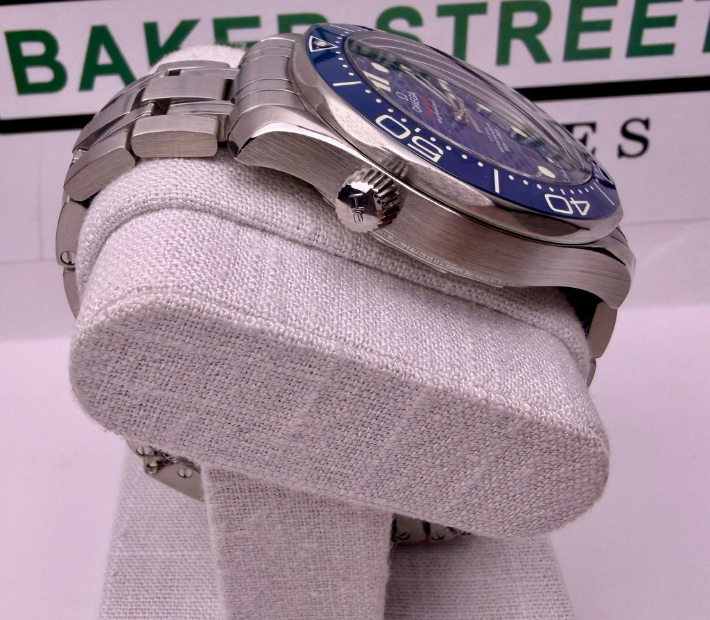 Case #374 — Omega Seamaster Diver 300M Blue on Steel Ref. 210.30.42.20.03.001