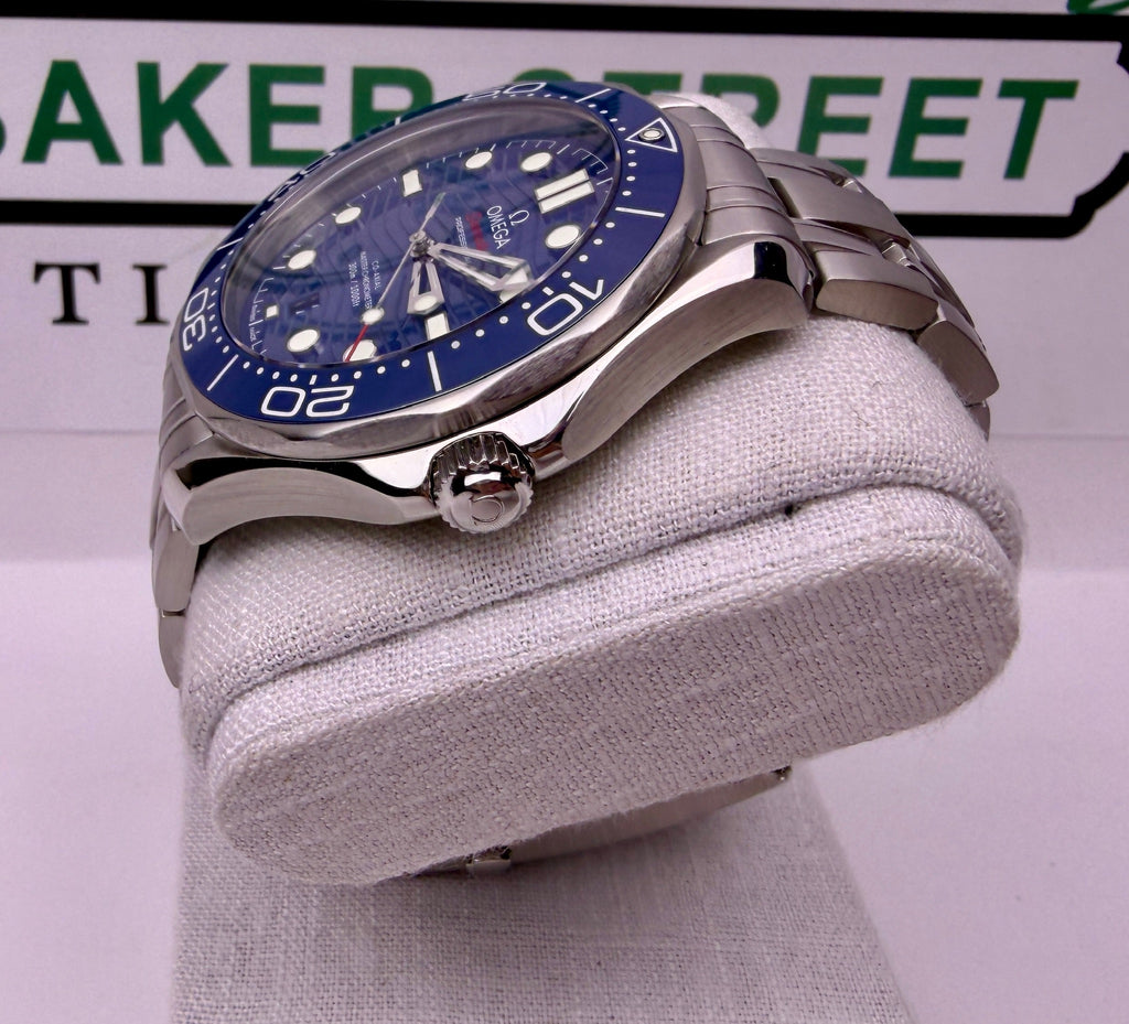 Case #374 — Omega Seamaster Diver 300M Blue on Steel Ref. 210.30.42.20.03.001