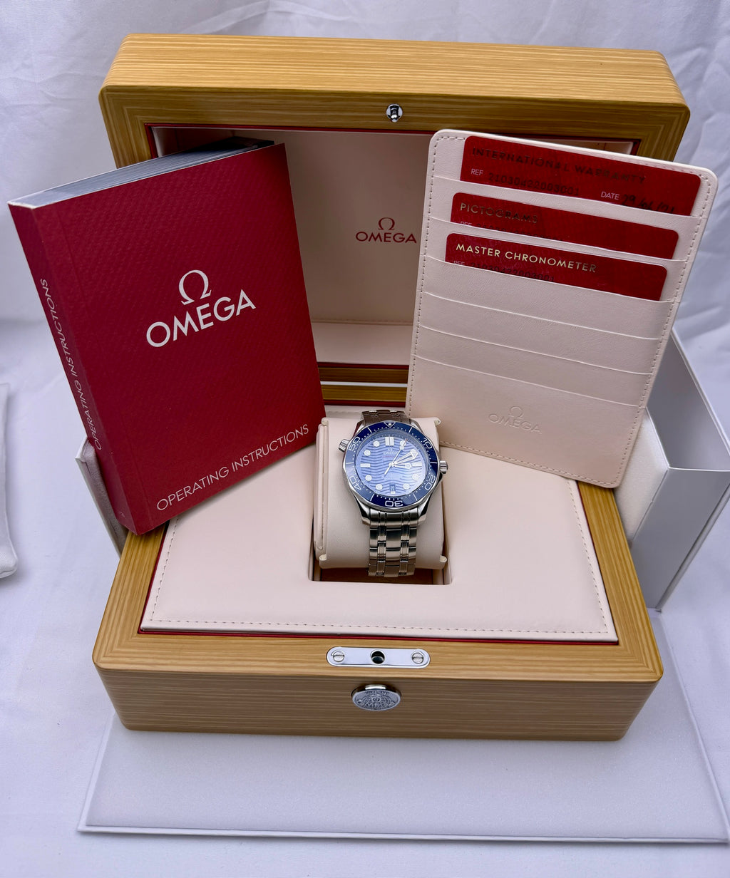 Case #374 — Omega Seamaster Diver 300M Blue on Steel Ref. 210.30.42.20.03.001