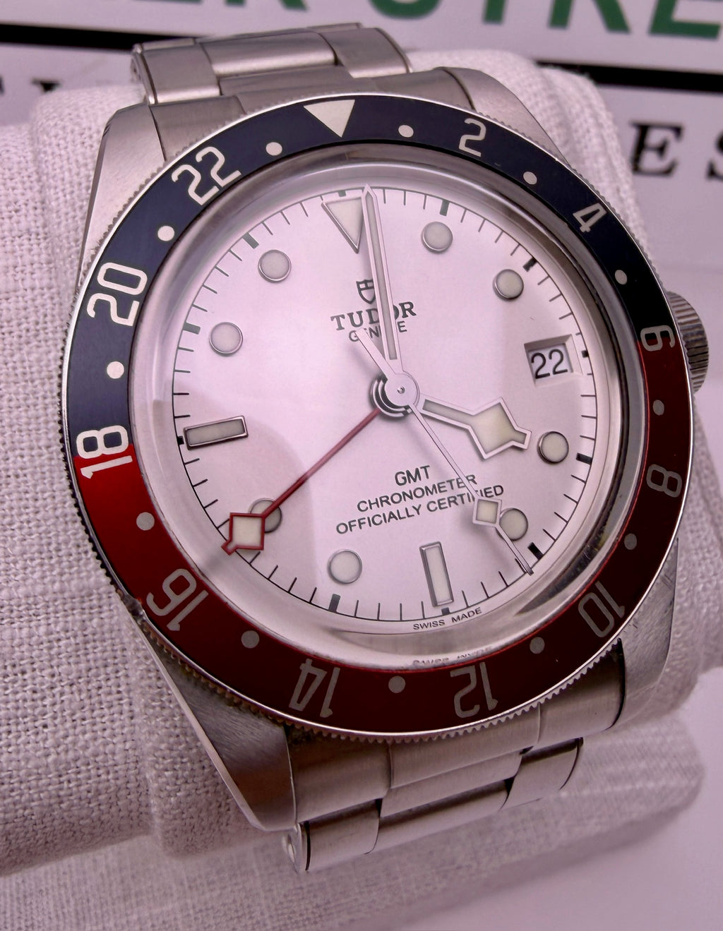 Case #375 — Tudor Black Bay GMT “Pepsi Opaline” Ref. 79830RB
