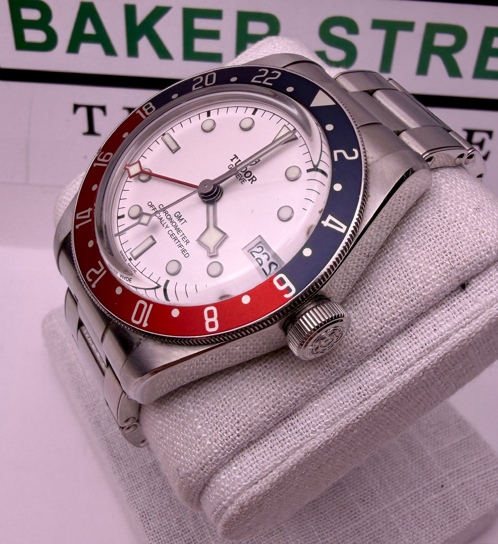 Case #375 — Tudor Black Bay GMT “Pepsi Opaline” Ref. 79830RB