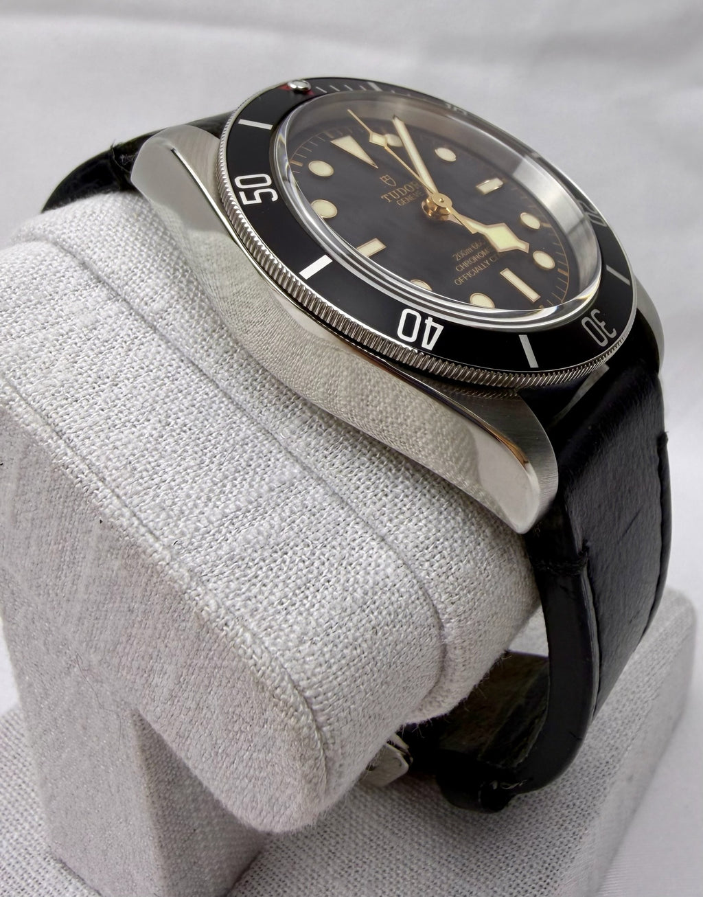 Case #328 — Tudor Black Bay 41 Black on Leather  Ref. 79230N