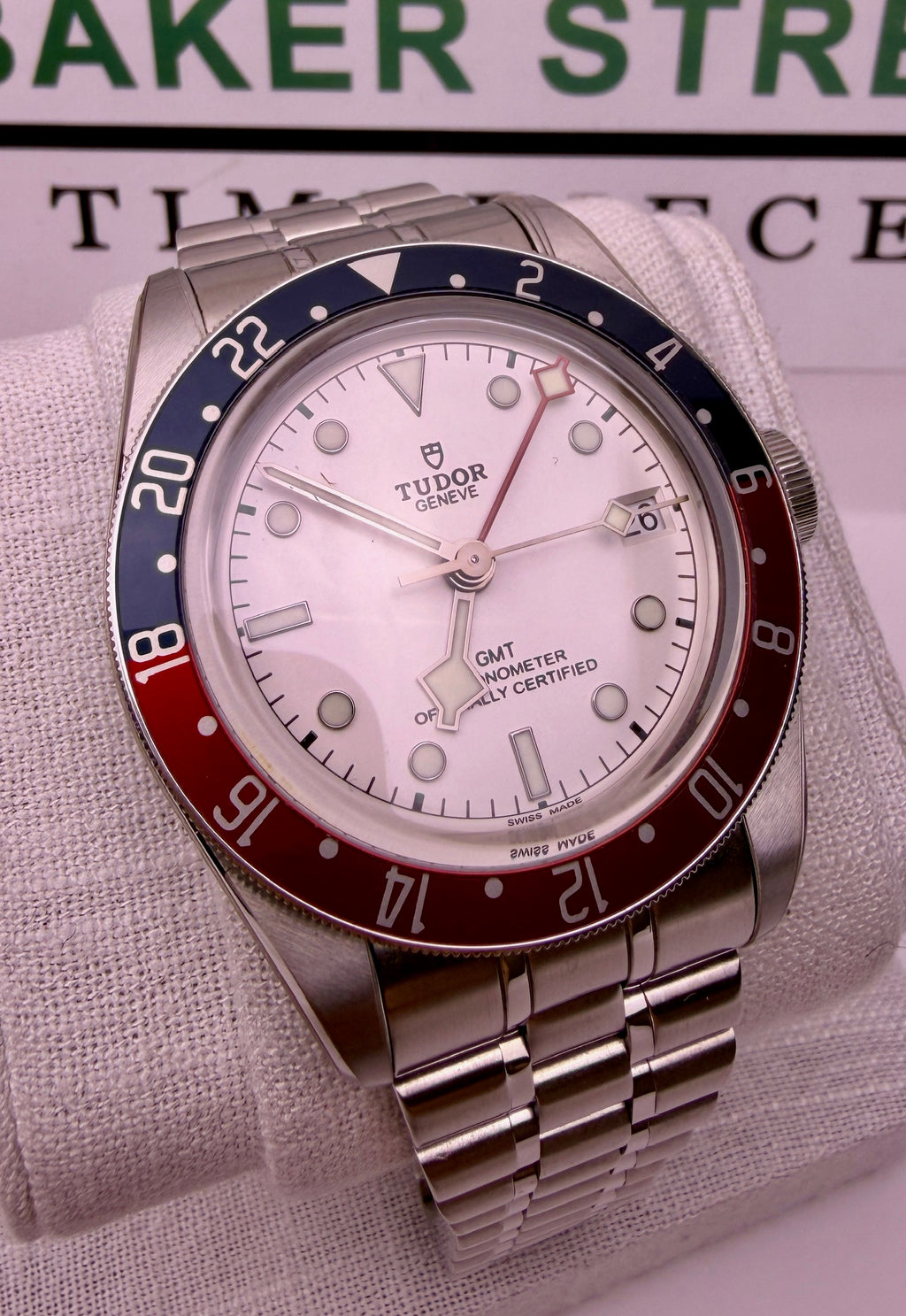 Case #384 — Tudor Black Bay GMT “Pepsi Opaline” Ref. 79830RB