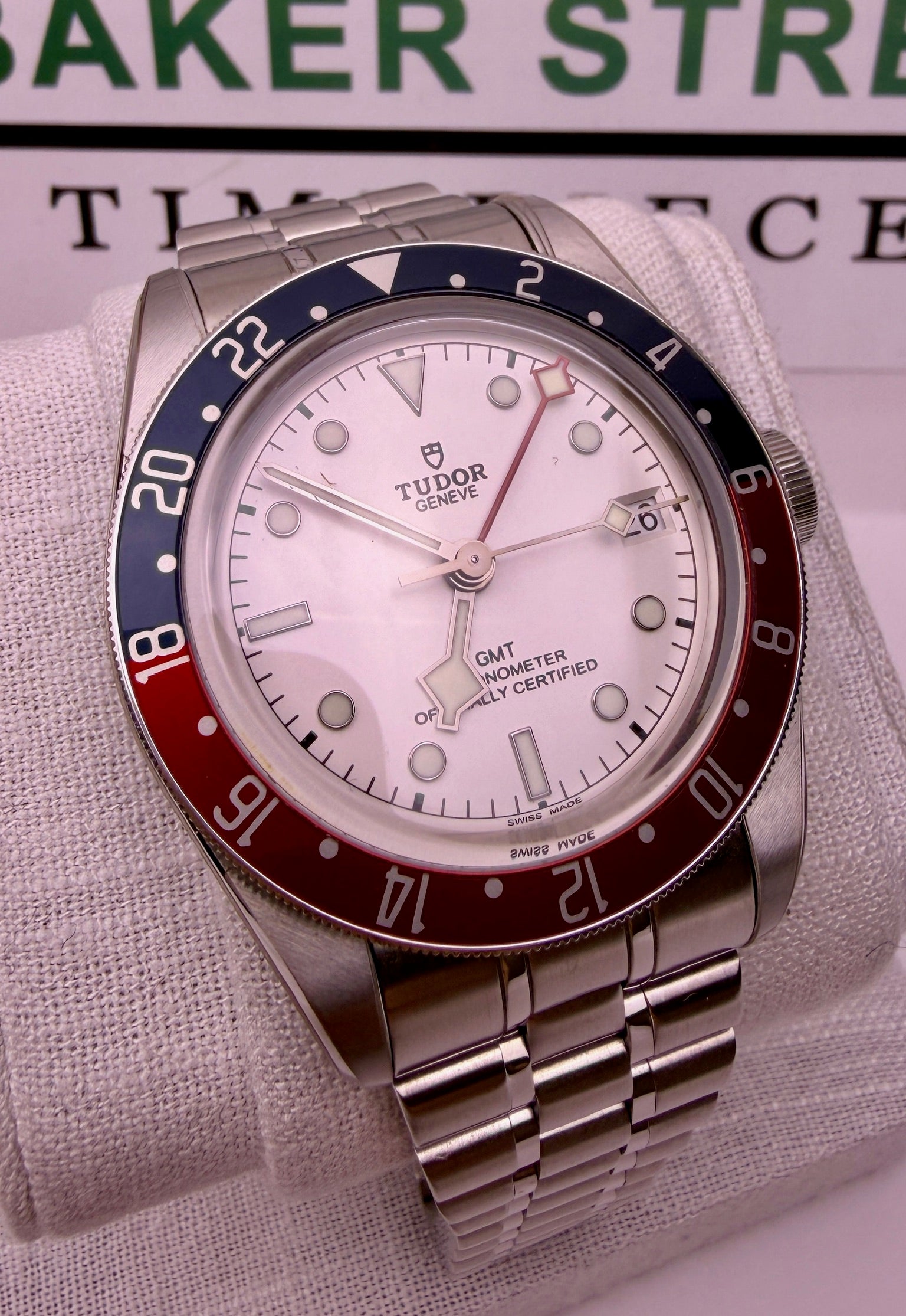 Case #384 — Tudor Black Bay GMT “Pepsi Opaline” Ref. 79830RB