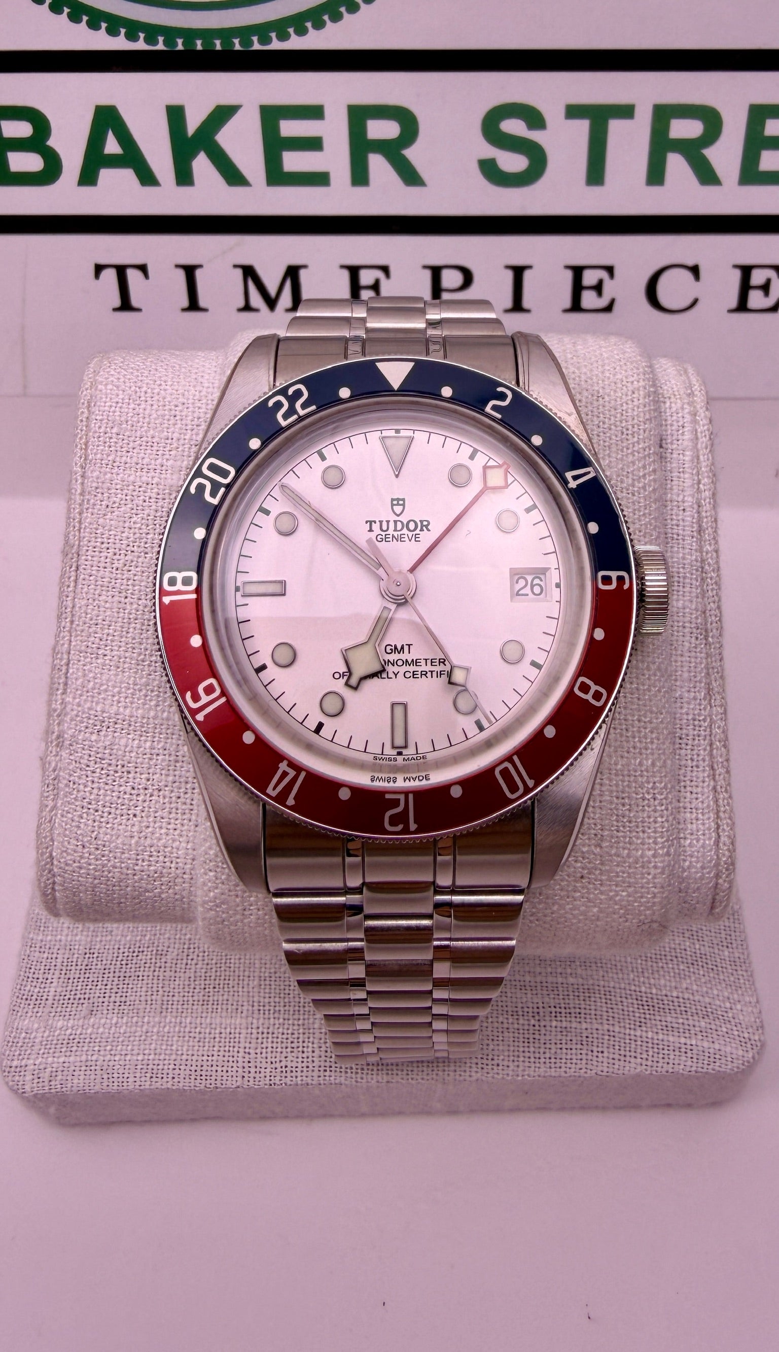 Case #384 — Tudor Black Bay GMT “Pepsi Opaline” Ref. 79830RB