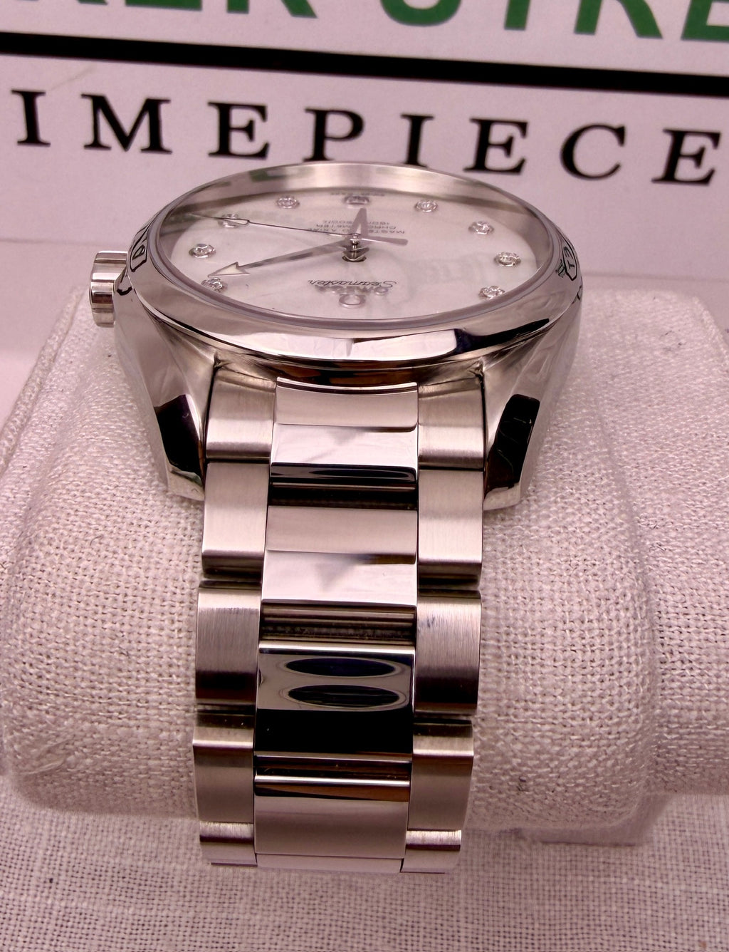 Case #381 — Omega Seamaster Aqua Terra 38.5MM MOP Dial with Diamonds Ref. 231.10.39.21.55.002