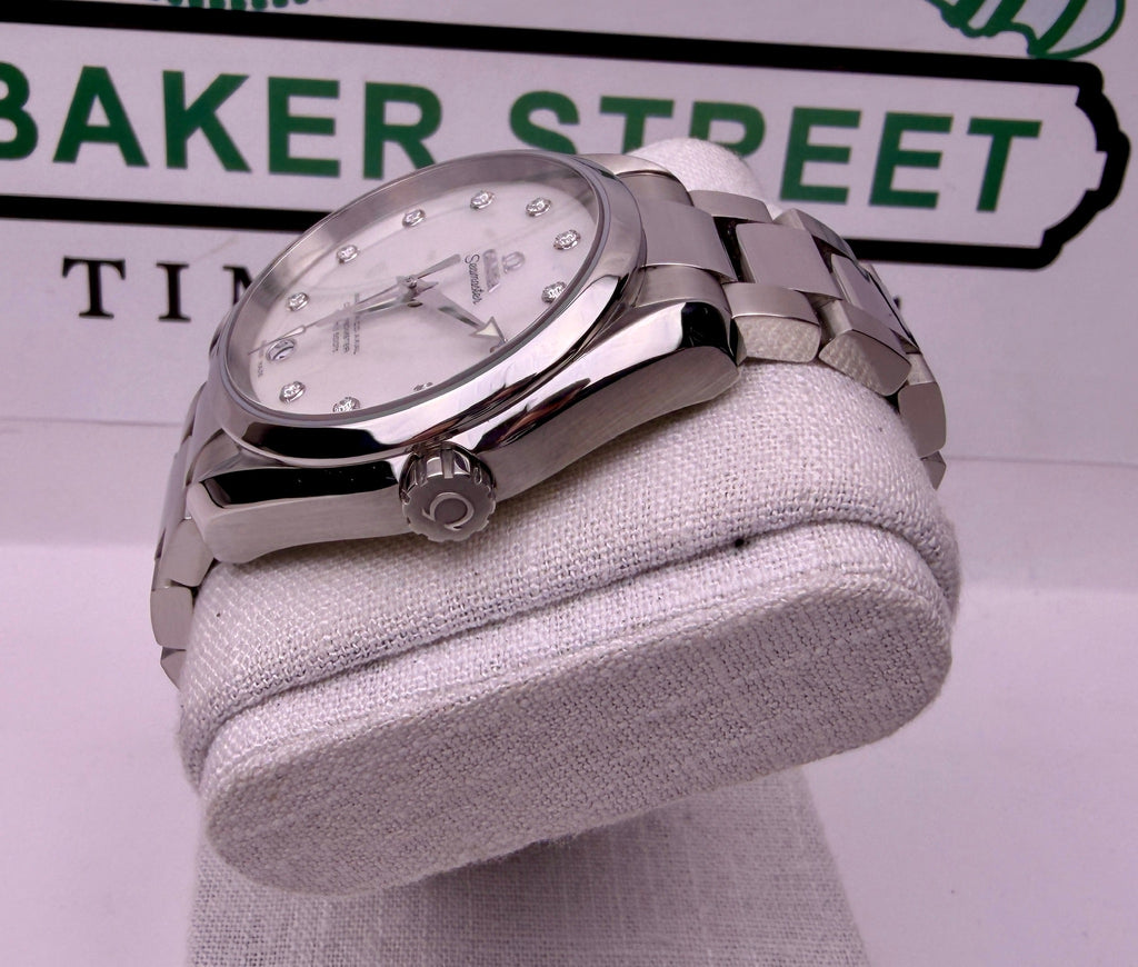 Case #381 — Omega Seamaster Aqua Terra 38.5MM MOP Dial with Diamonds Ref. 231.10.39.21.55.002