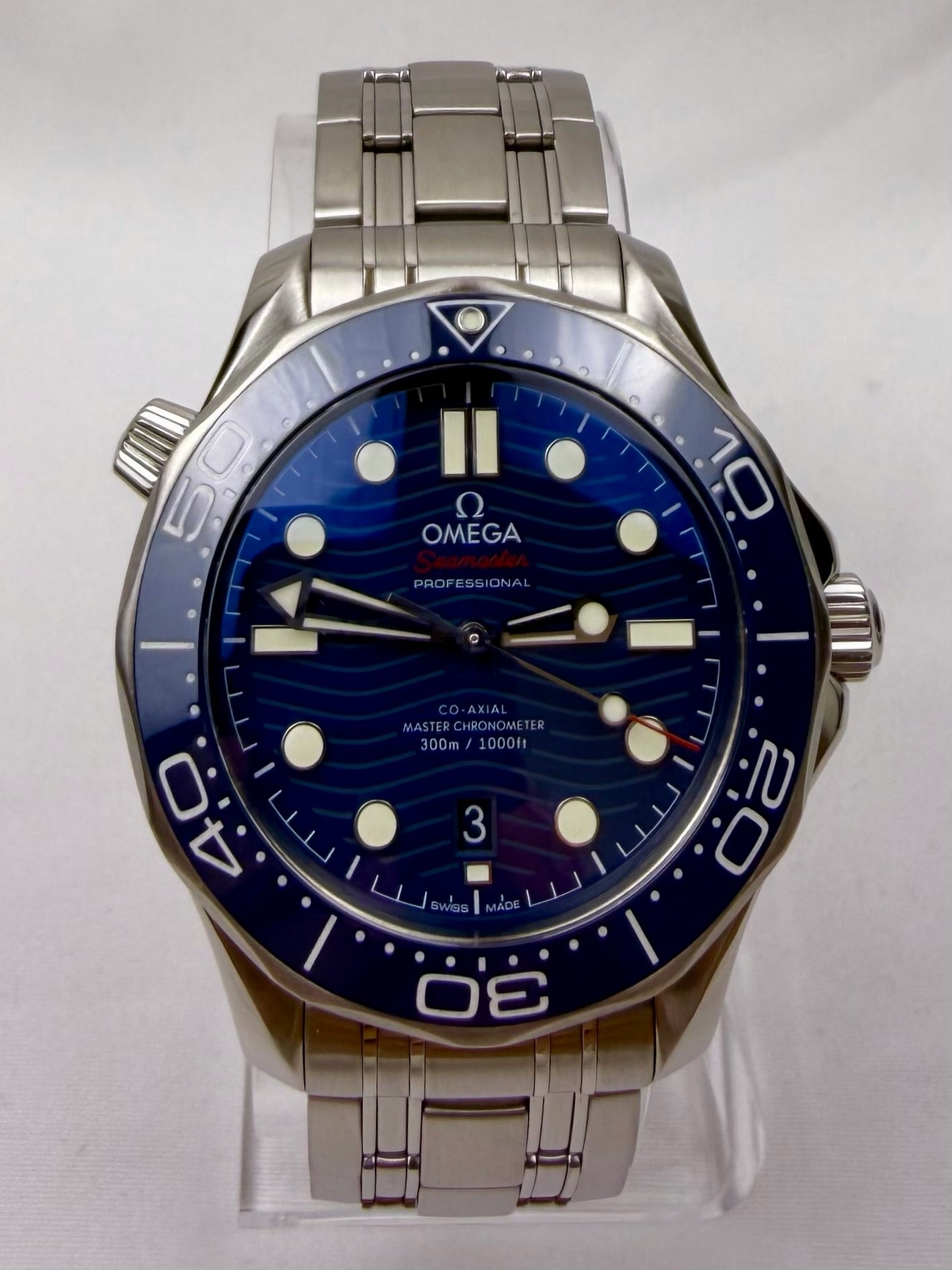 Case #331 — Omega Seamaster Professional Blue on Steel  Ref. 210.30.42.20.03.001