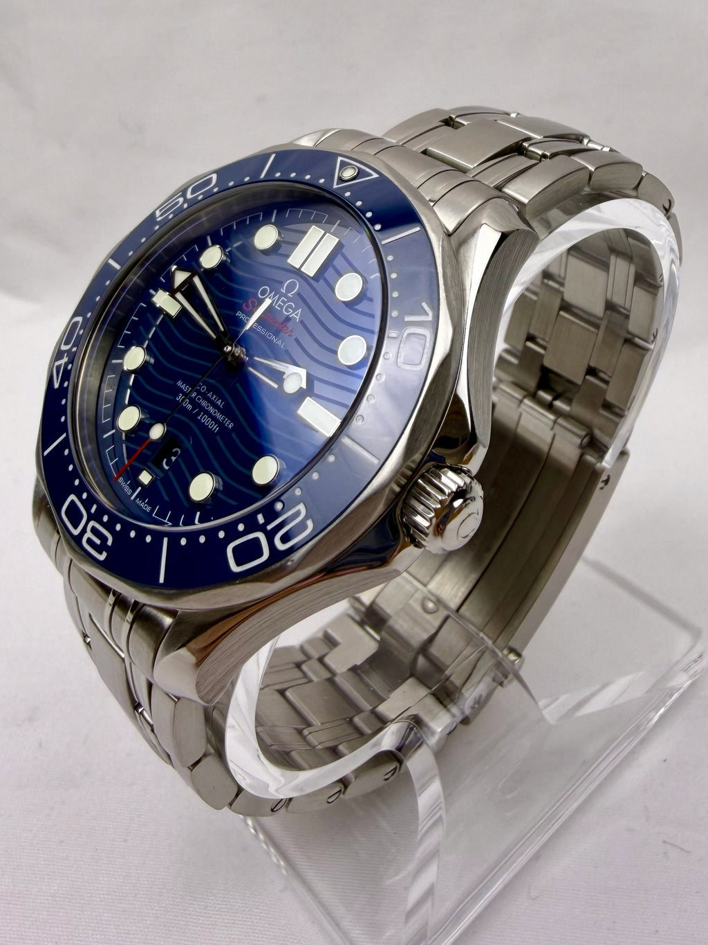 Case #331 — Omega Seamaster Professional Blue on Steel  Ref. 210.30.42.20.03.001