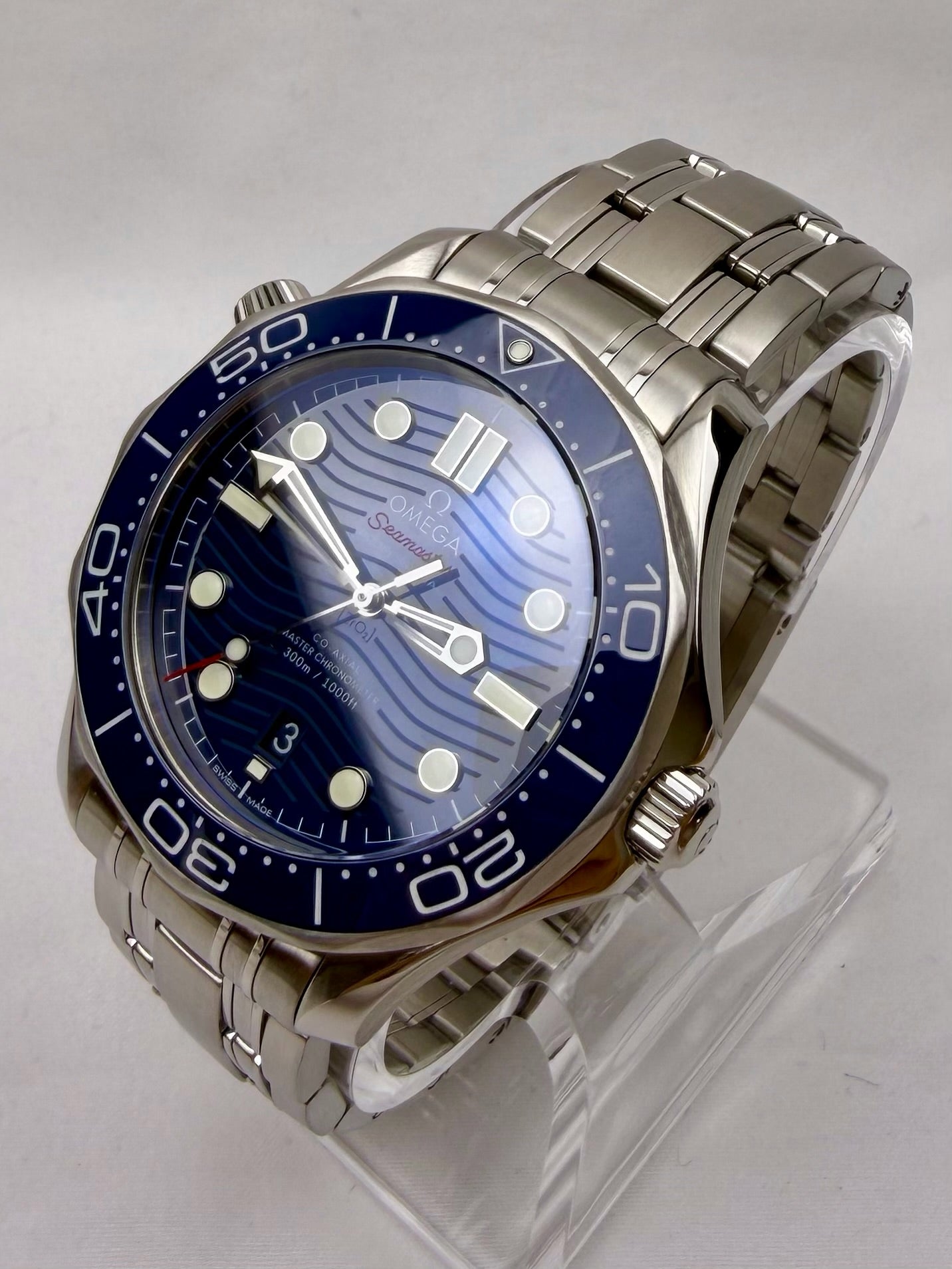 Case #331 — Omega Seamaster Professional Blue on Steel  Ref. 210.30.42.20.03.001