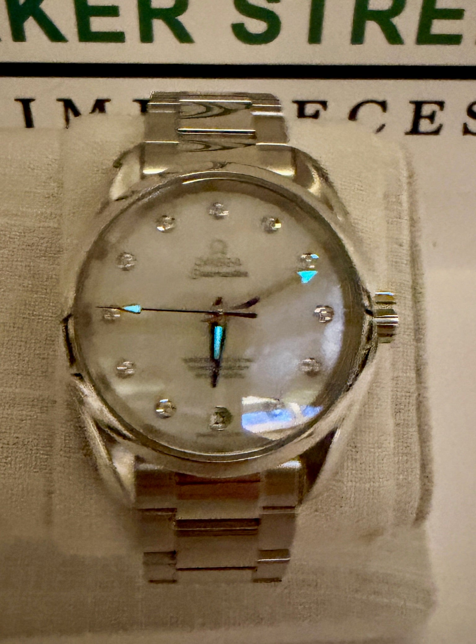 Case #381 — Omega Seamaster Aqua Terra 38.5MM MOP Dial with Diamonds Ref. 231.10.39.21.55.002