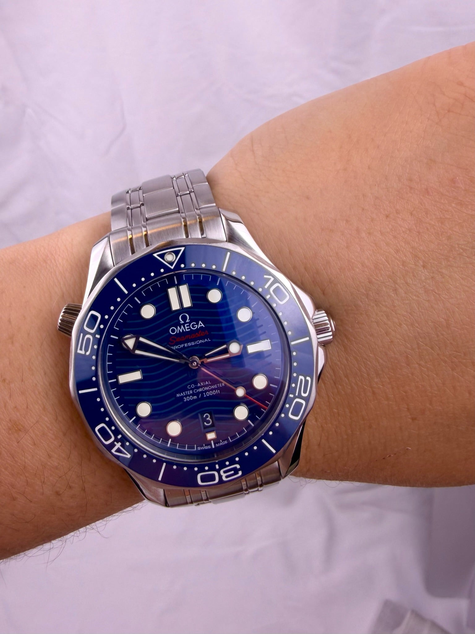 Case #331 — Omega Seamaster Professional Blue on Steel  Ref. 210.30.42.20.03.001