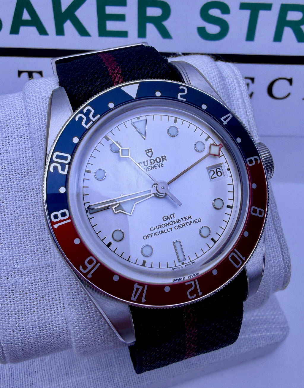 Case #384 — Tudor Black Bay GMT “Pepsi Opaline” Ref. 79830RB