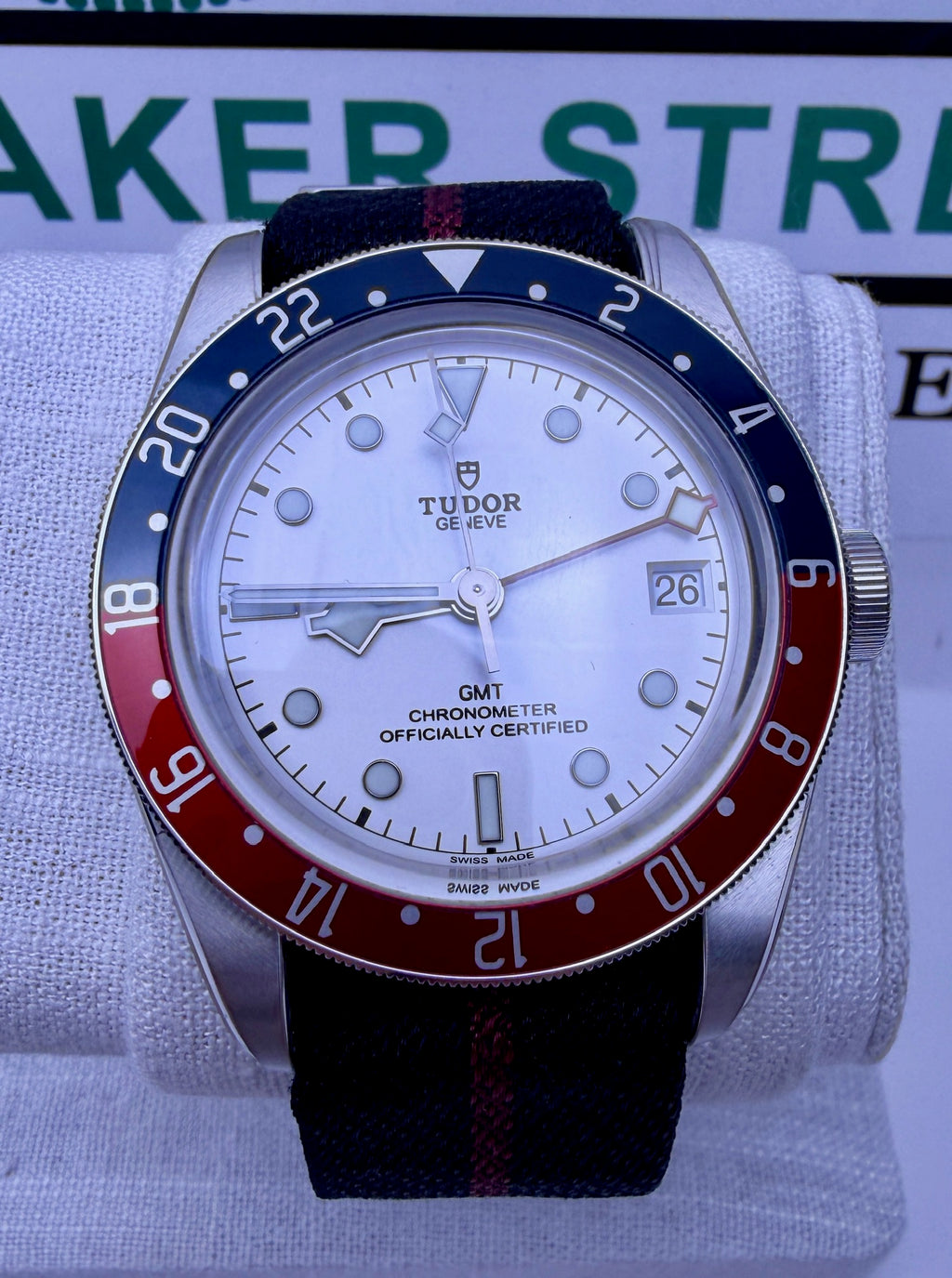 Case #384 — Tudor Black Bay GMT “Pepsi Opaline” Ref. 79830RB